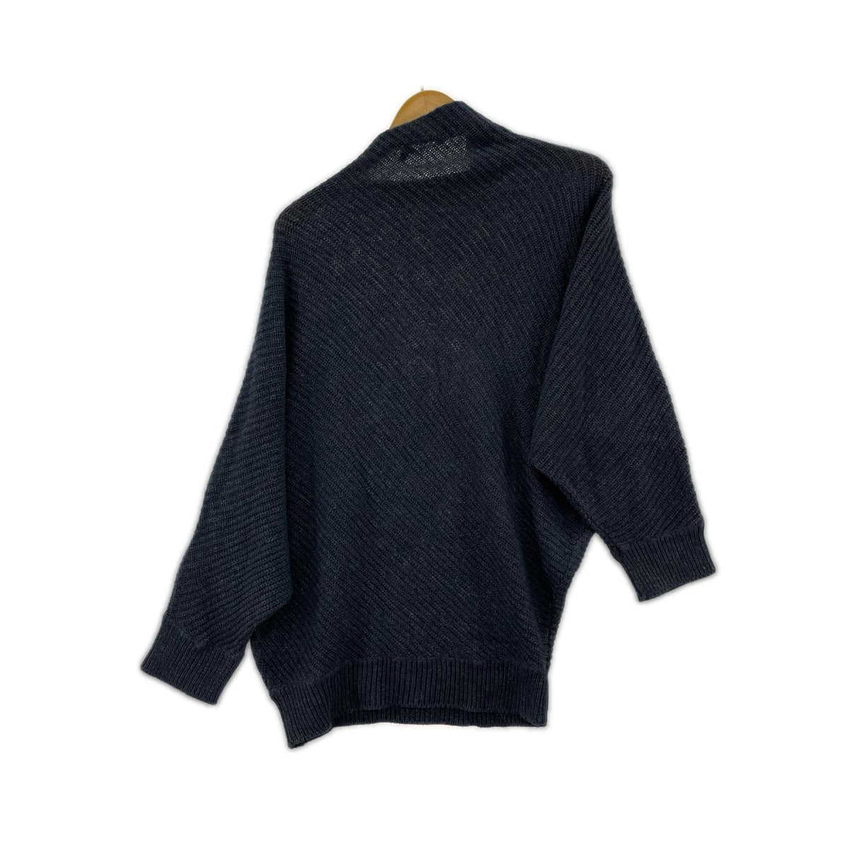 ニット AGNONA カシミヤリネン 変形ニット M ネイビー M