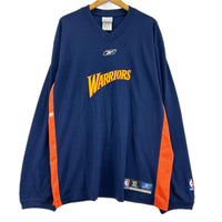 長袖Tシャツ WARRIORS ネイビー×オレンジ XL ネイビー
