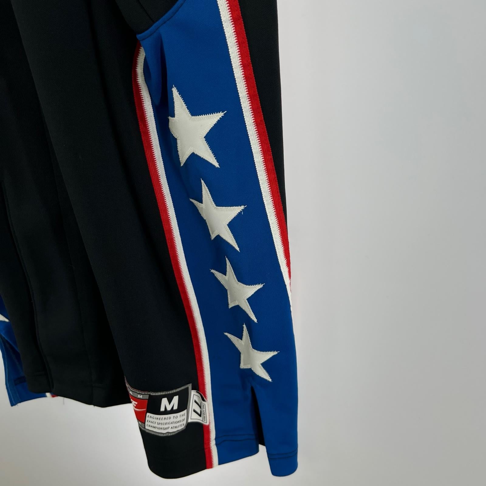半袖シャツ NBA SIXERS 76ers フロントボタン ゲームシャツ 黒 M M ブラック