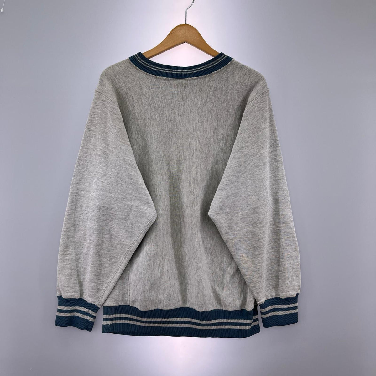 スウェット 90s REVERSEWEAVE グレー 緑 M M