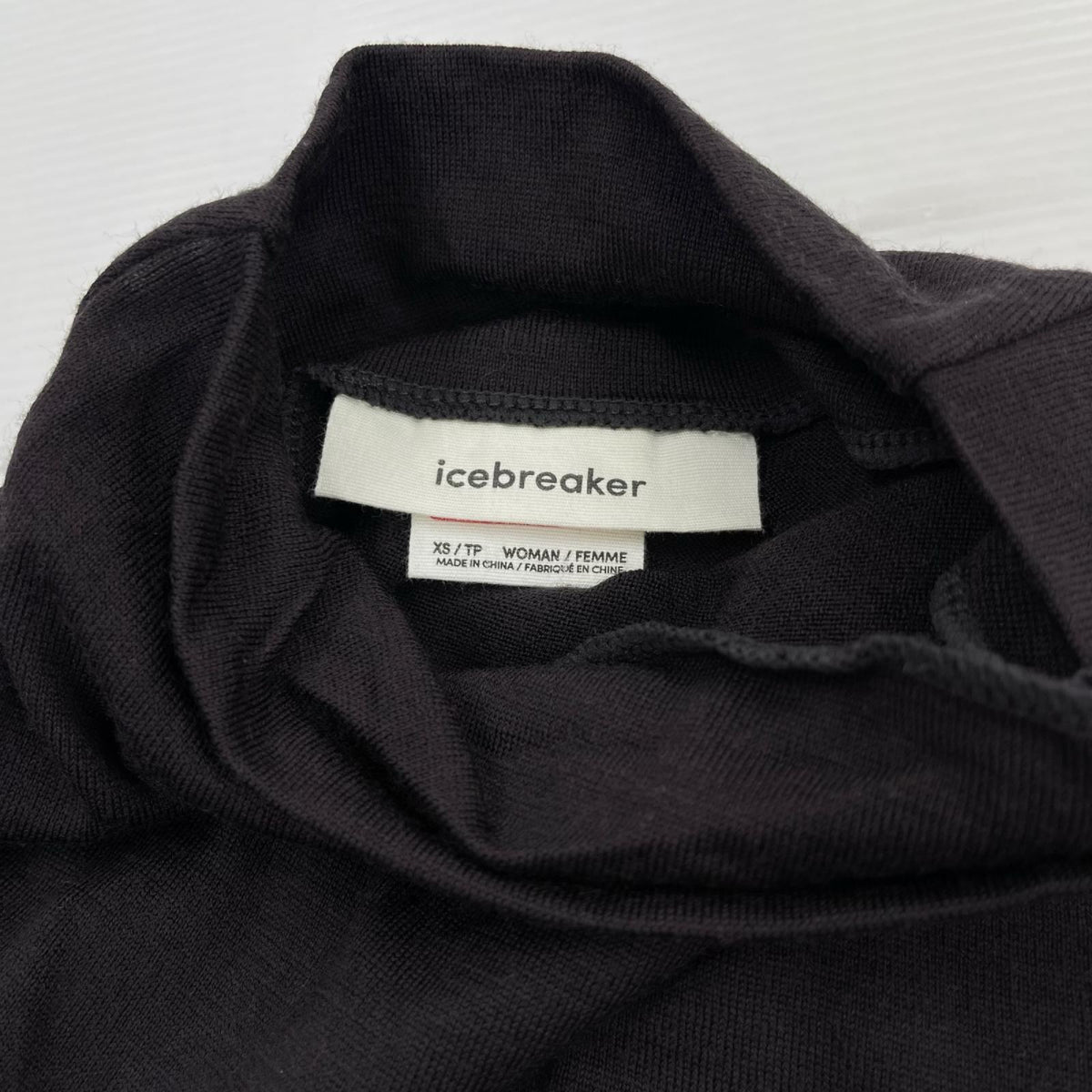 長袖Tシャツ メリノウールハイネックTEE (XS) ブラウン