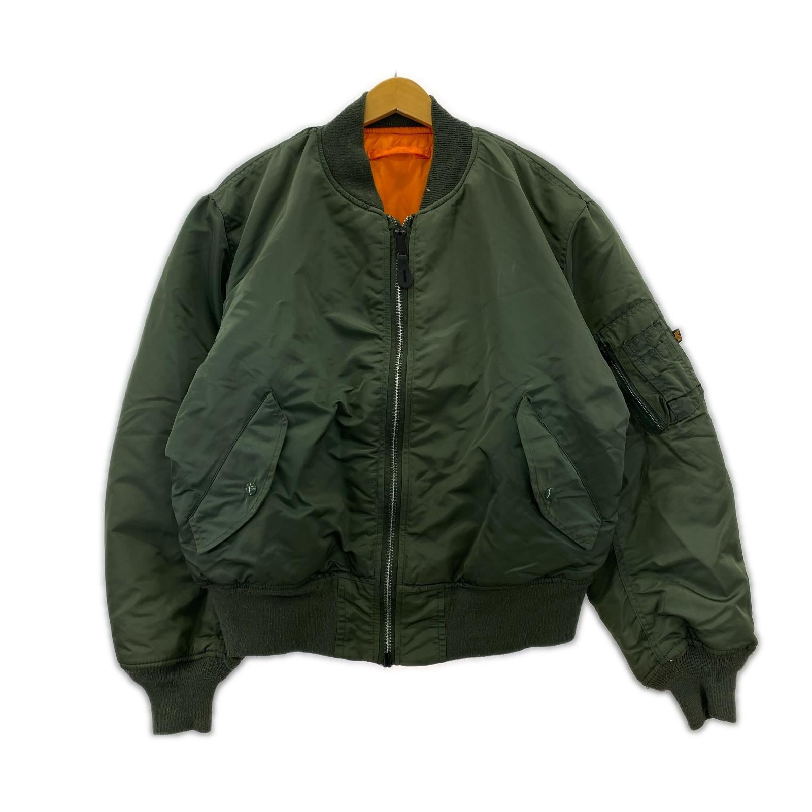 ジャケット 90s USA製 MA-1 カーキ カーキ