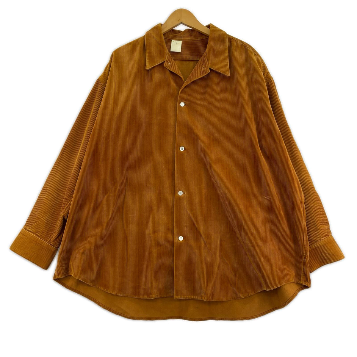 長袖シャツ 18AW コーデュロイ 茶 (38) 38 ブラウン