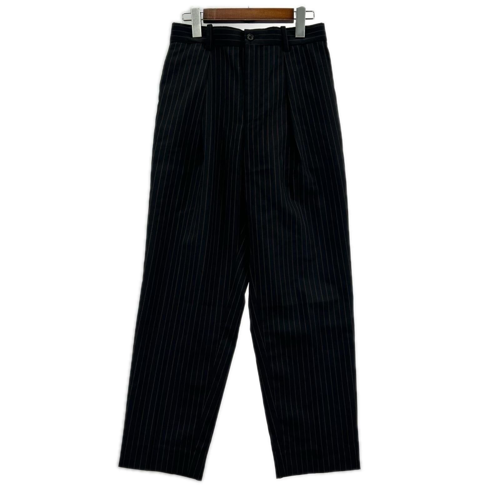 パンツ 24AW ストライプ 黒 (2) 2 ブラック