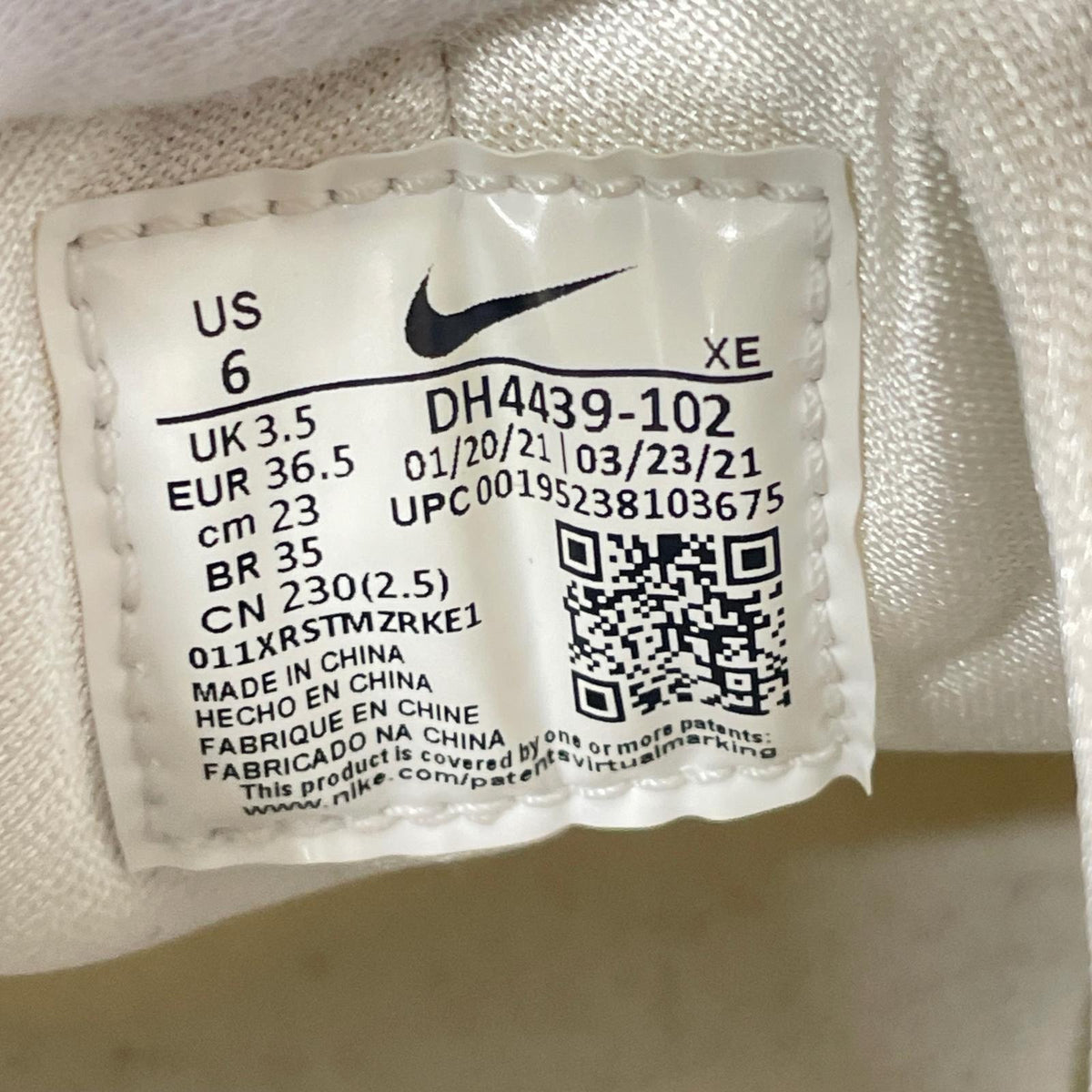 スニーカー AIR HUARACHE/ホワイト 23cm (US5 UK4 1/2 EU36) ホワイト