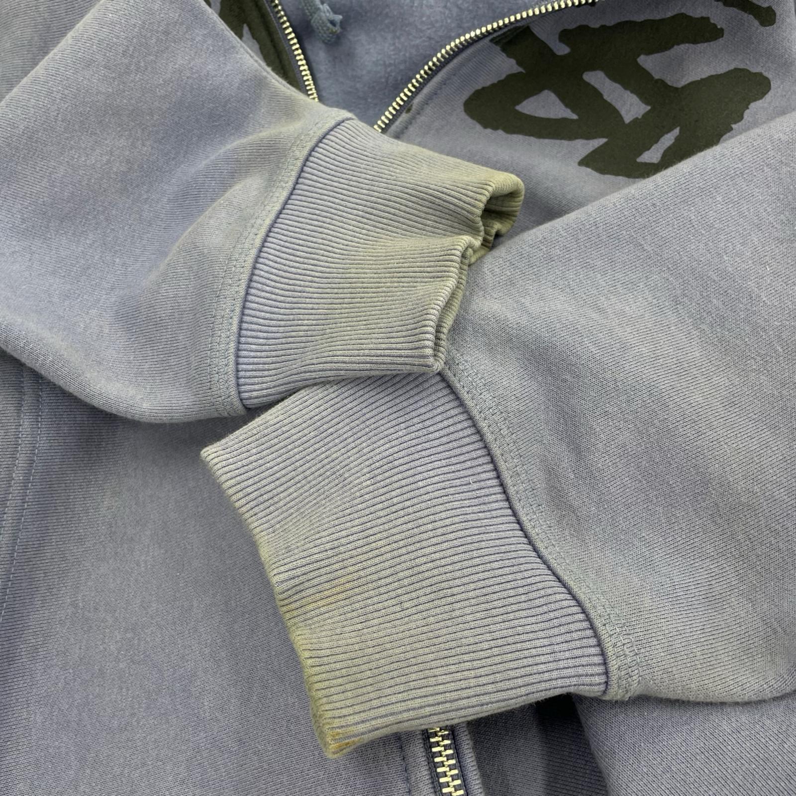 パーカー STUSSY Venus フロントロゴジップパーカー ブルー