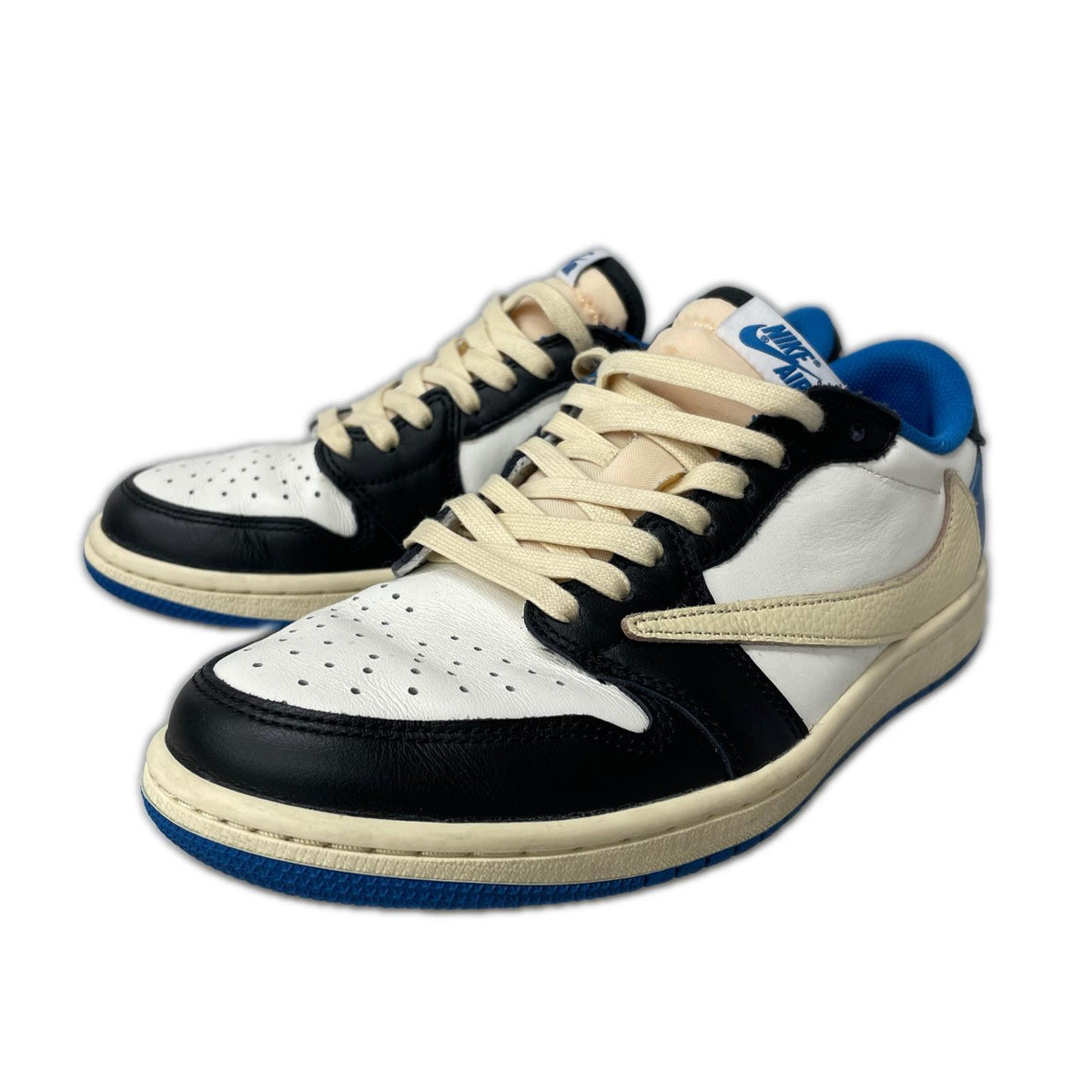 スニーカー ×Travis Scott × fragment AJ1 LOW 25.5cm (US7 1/2 UK7 EU41)