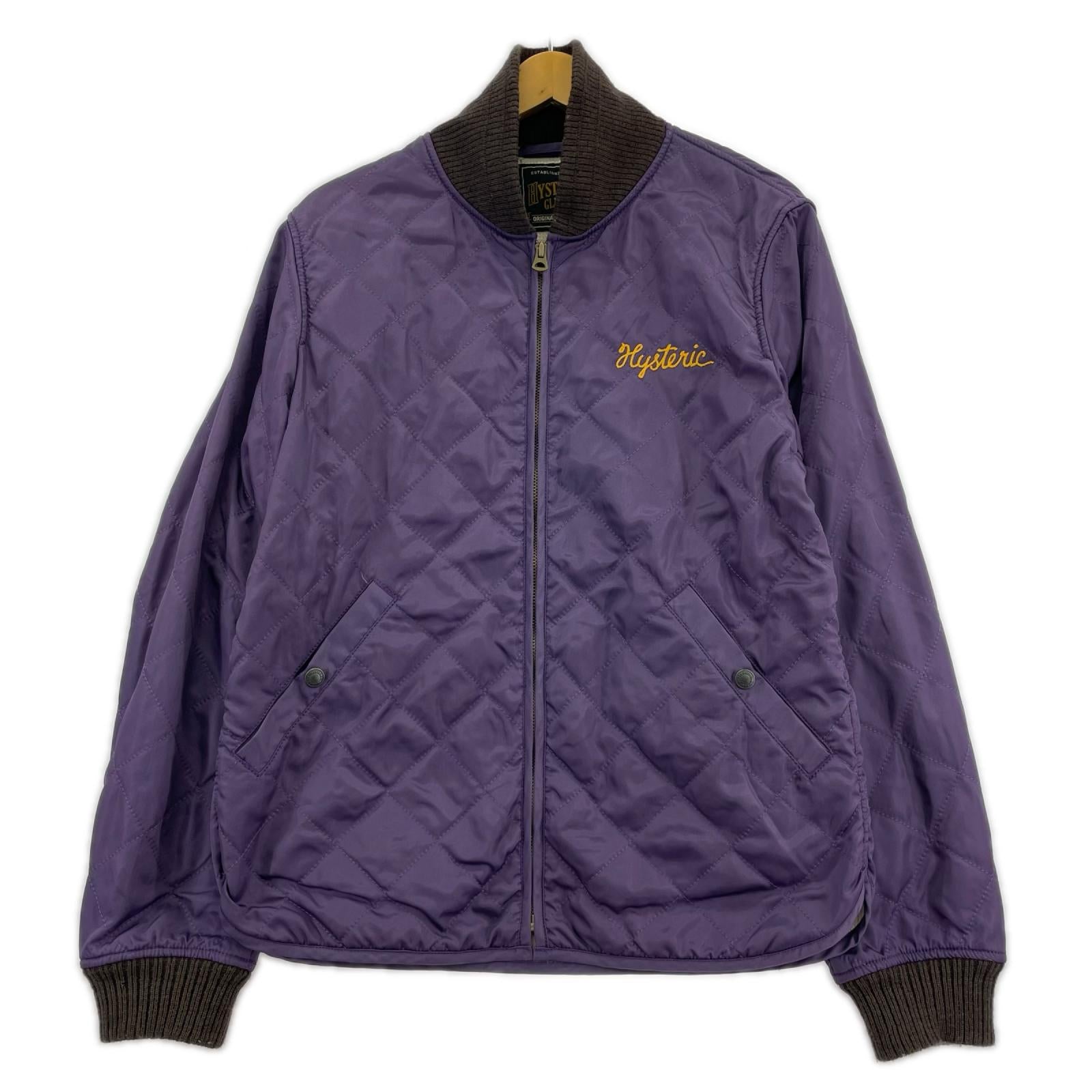 ジャケット HYSTERIC GLAMOUR EMBROIDERED QUILTED JACKET 紫 (M) M パープル