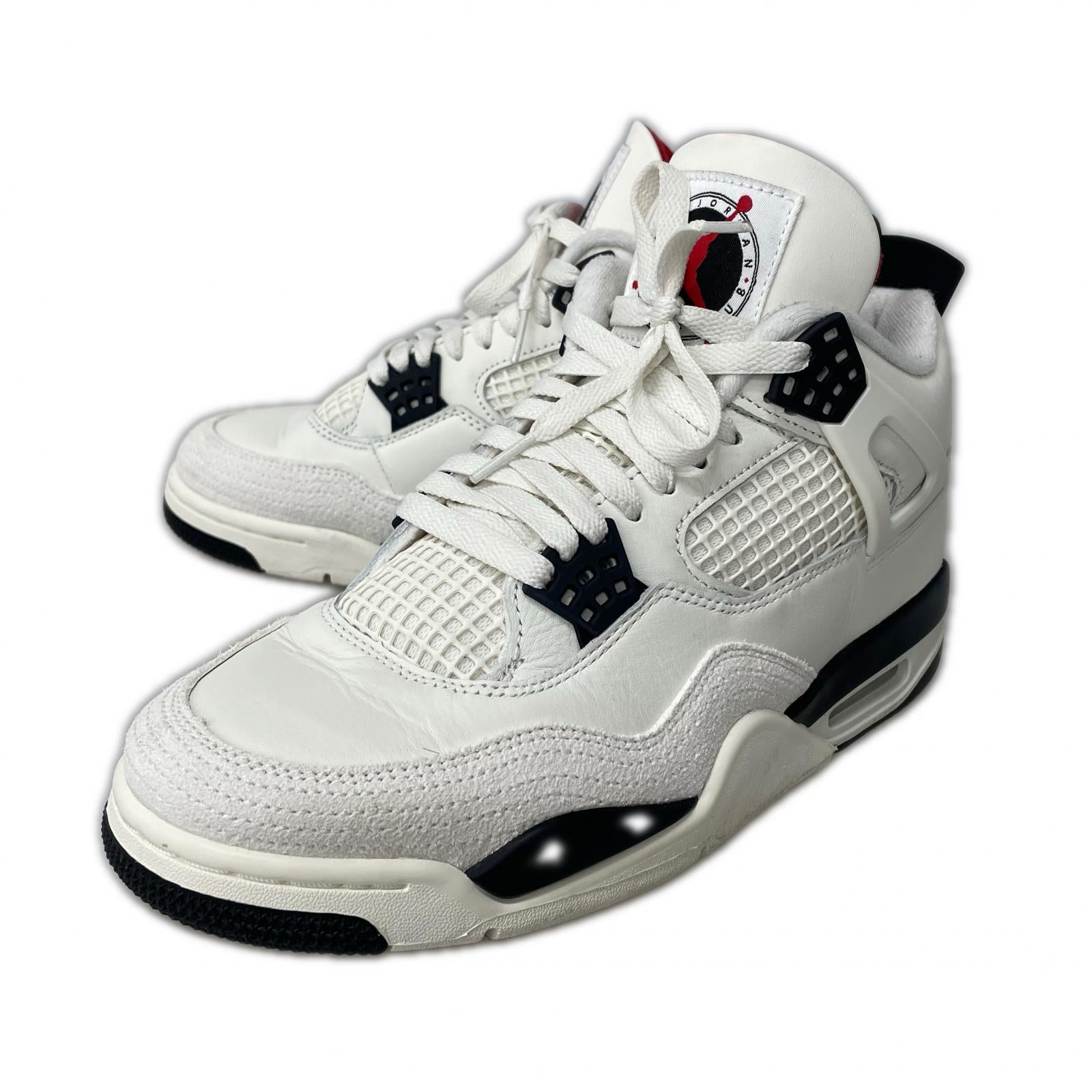 スニーカー AIR JORDAN 4 RETRO FLIGHT CLUB 26.5cm 26.5cm (US8 1/2 UK8 EU43) ホワイト