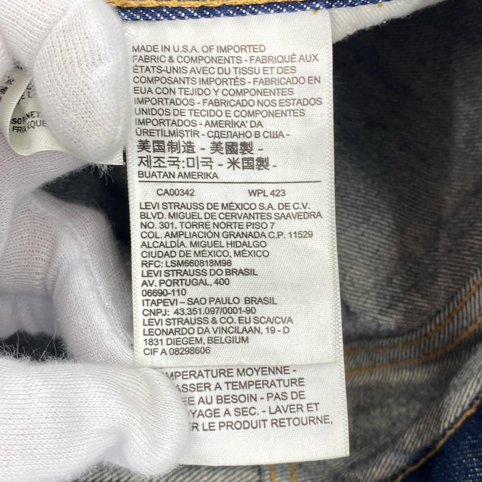 デニムパンツ LEVI'S 501 93復刻 セルビッチ 28 ネイビー