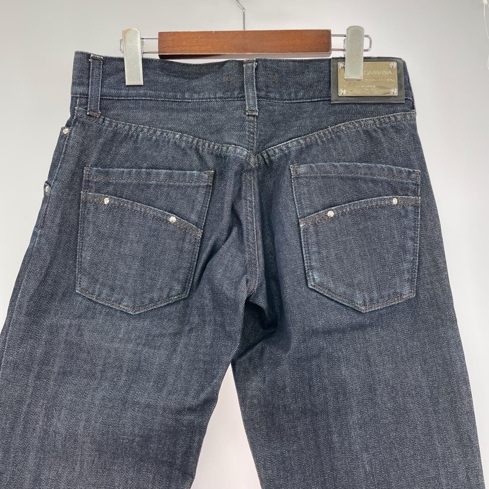 デニムパンツ DOLCE&GABBANA 14CLASSIC ロゴプレートデニムパンツ (44) 44