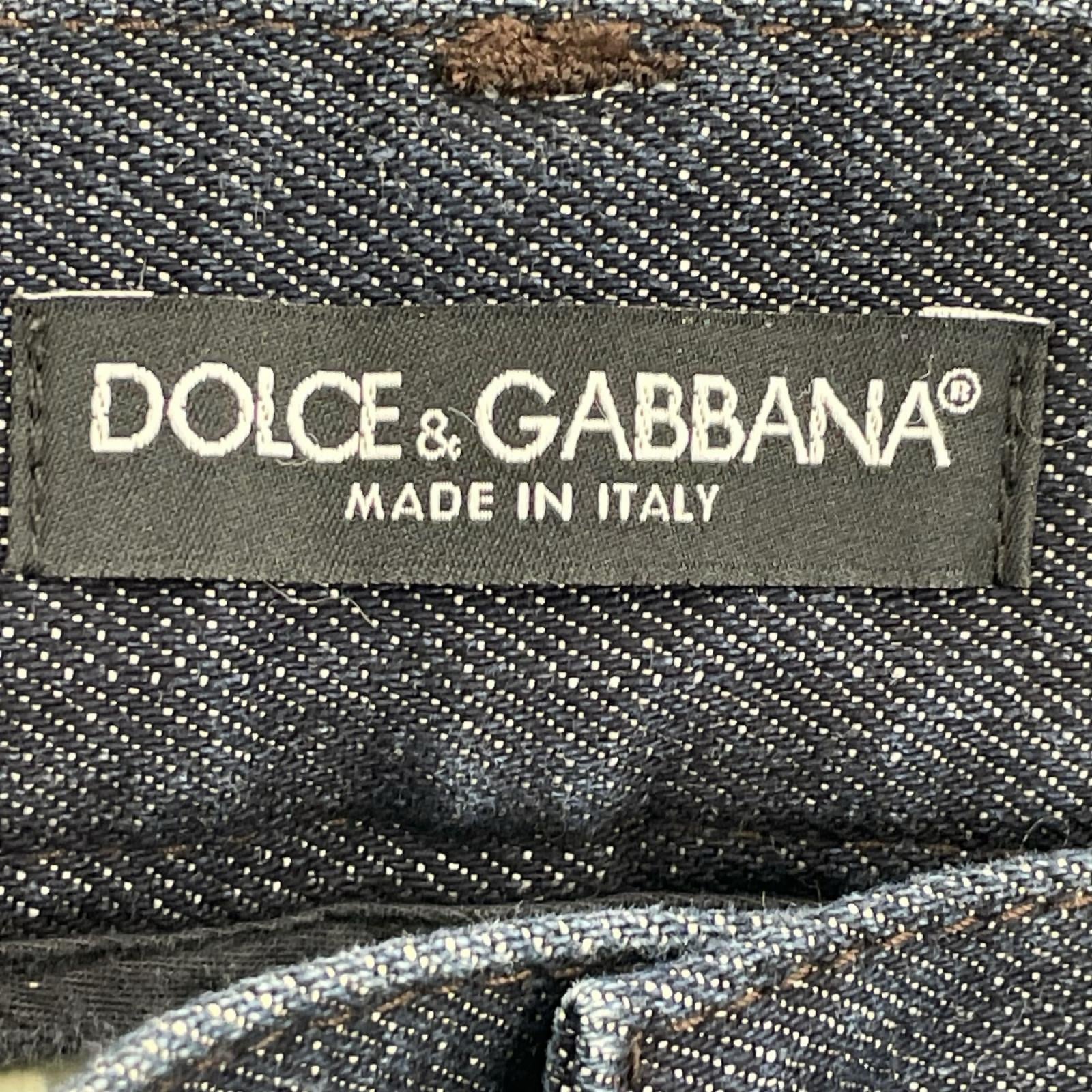 デニムパンツ DOLCE&GABBANA 14CLASSIC ロゴプレートデニムパンツ (44) 44