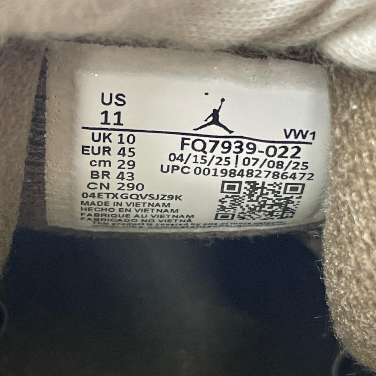 スニーカー AIR JORDAN 4 RM Ironstone 29cm 29cm (US11 UK10 1/2 EU48) ブラウン
