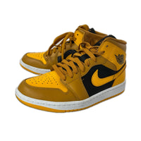 スニーカー WMNS Air Jordan 1 Mid University Gold 24 24cm (US6 UK5 1/2 EU38)