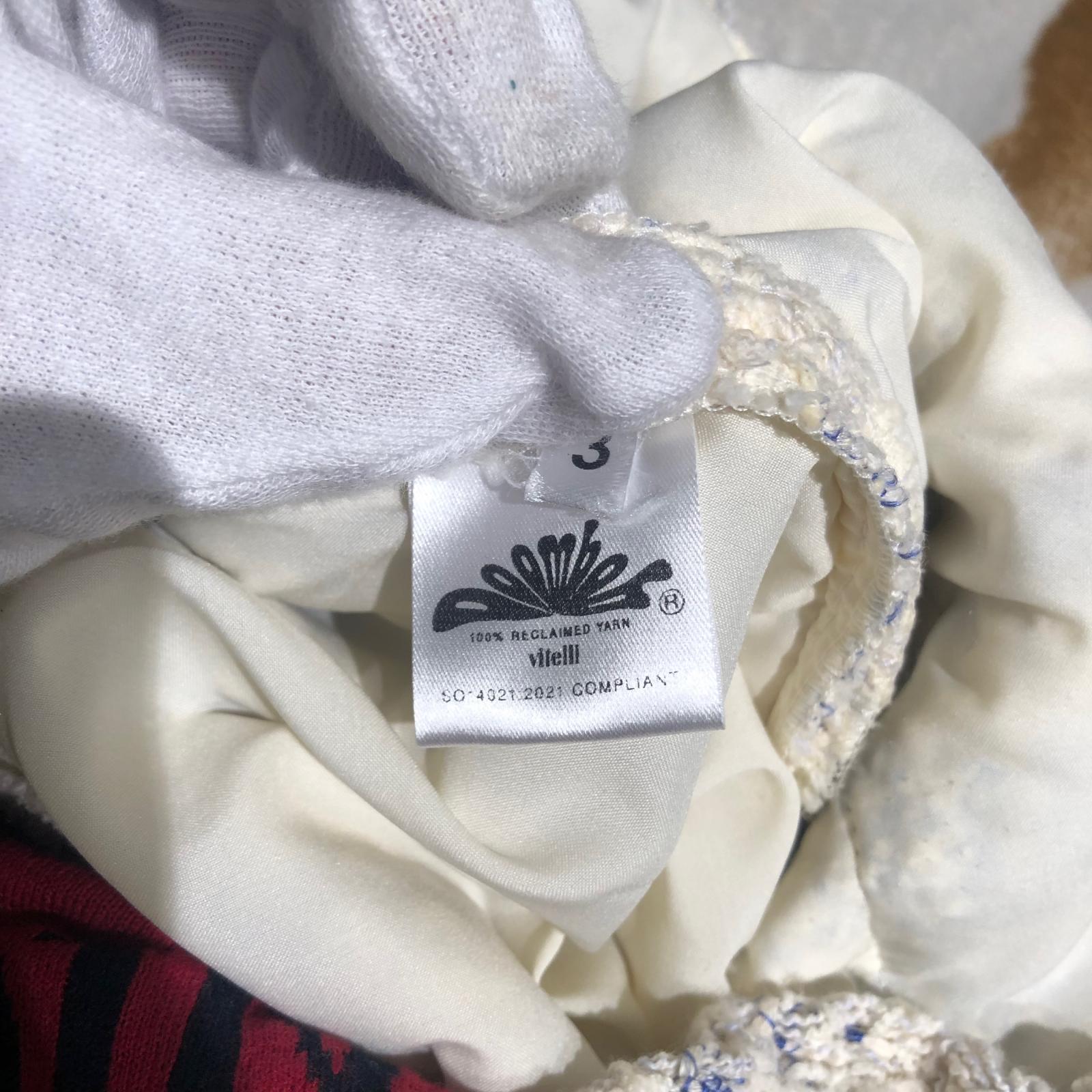 パンツ vitelli ストライプワイドフレアパンツ