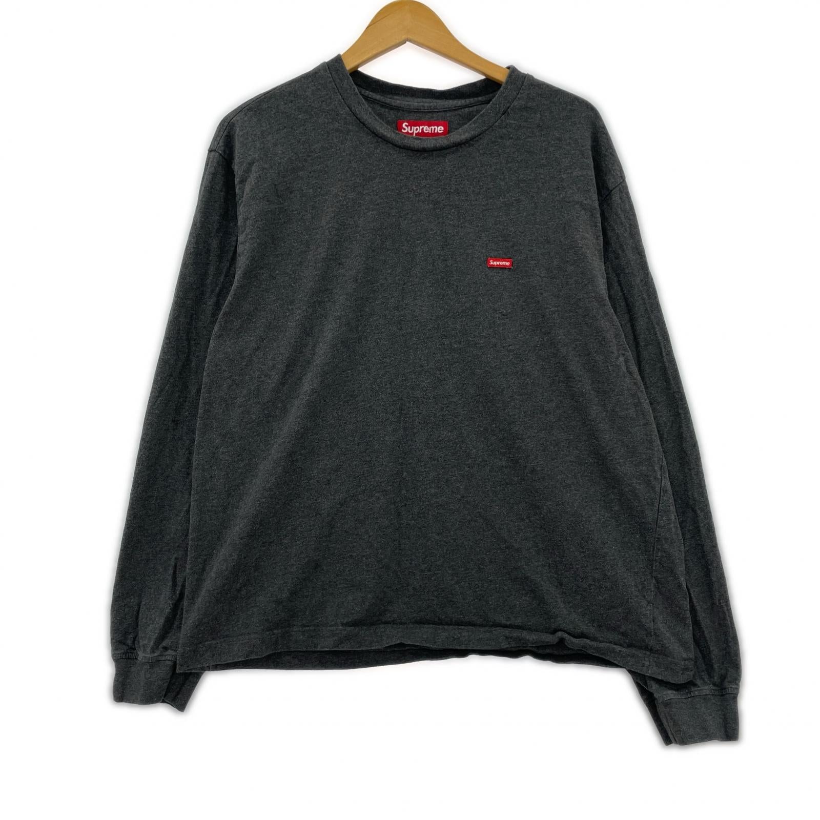 長袖Tシャツ Small Box Logo グレー L L