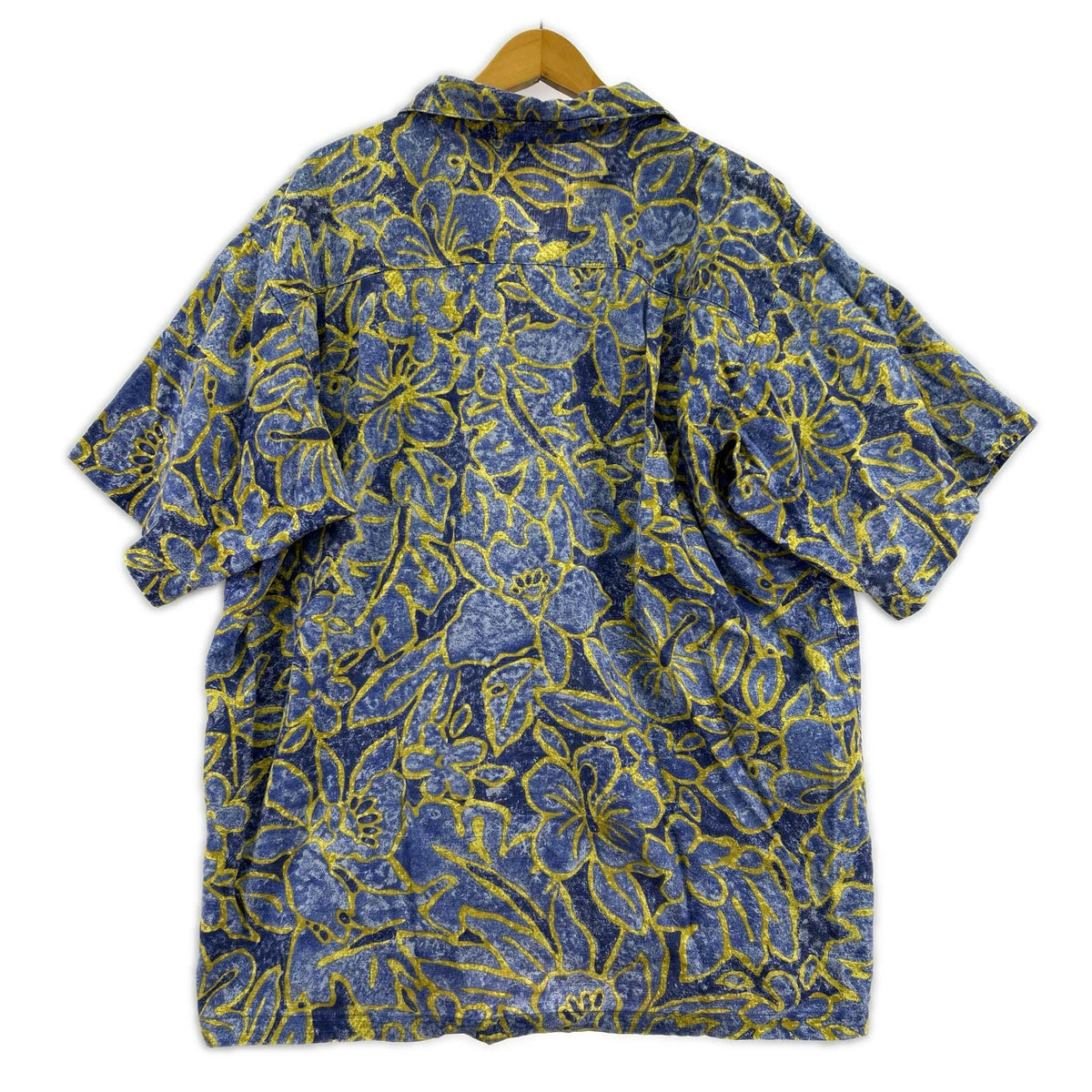 半袖シャツ 香港製 ハイビスカス アロハシャツ (M) M