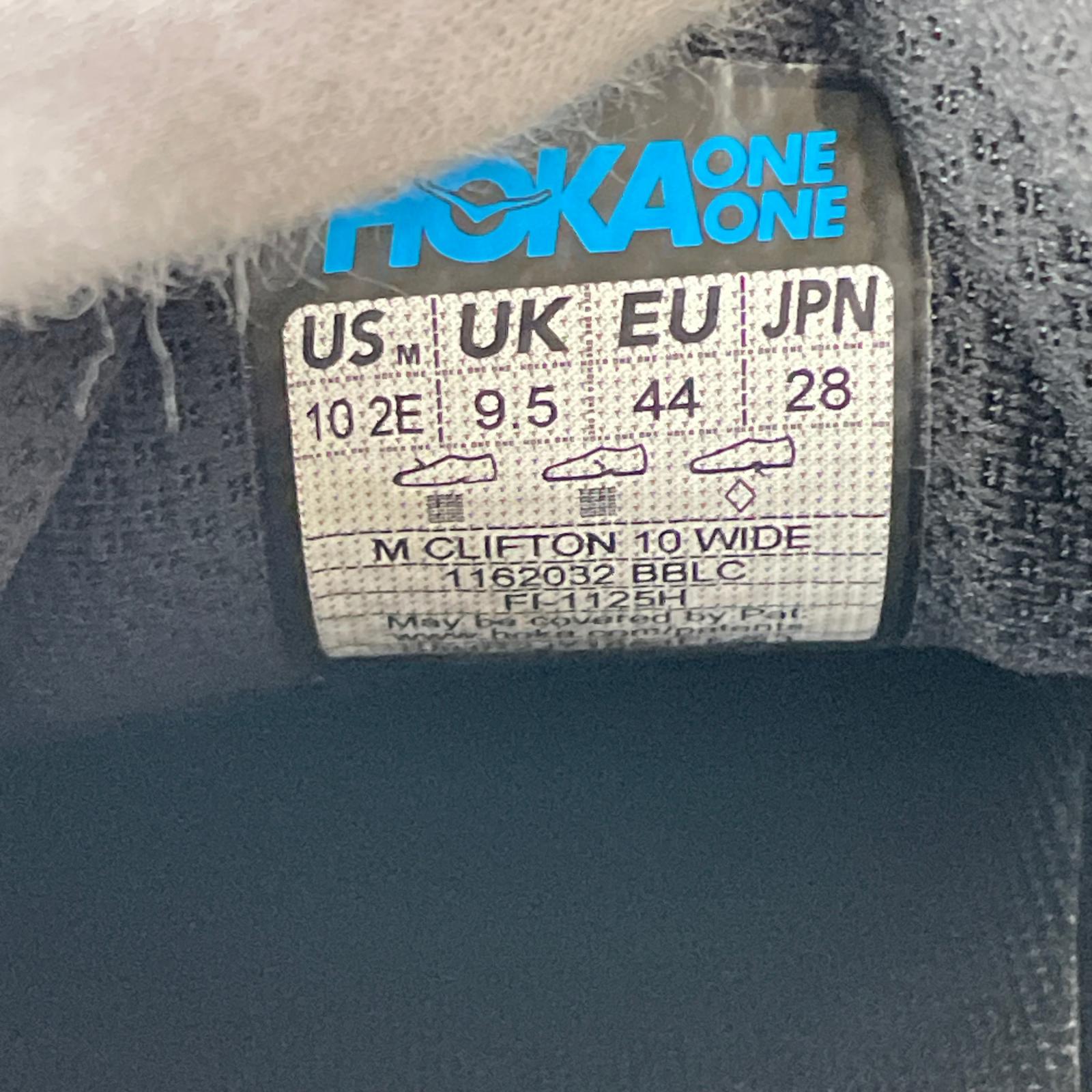 スニーカー hoka clifton 10 black 28cm (US10 UK9 1/2 EU46) ブラック