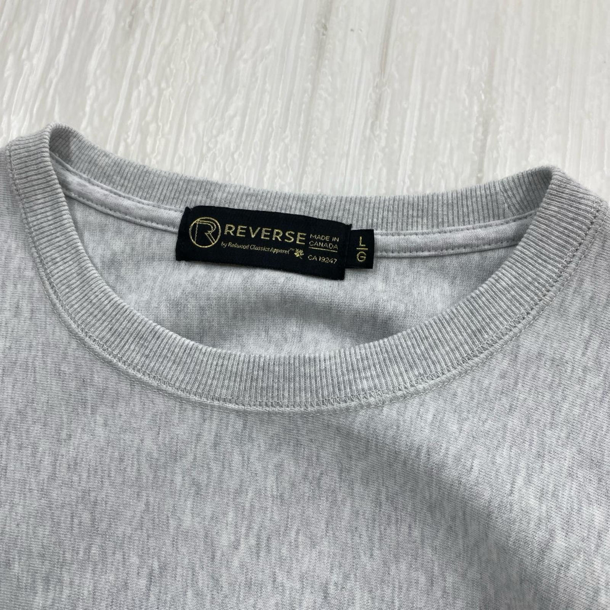 長袖Tシャツ Redwood Classics REVERSE 白 (L) L グレー