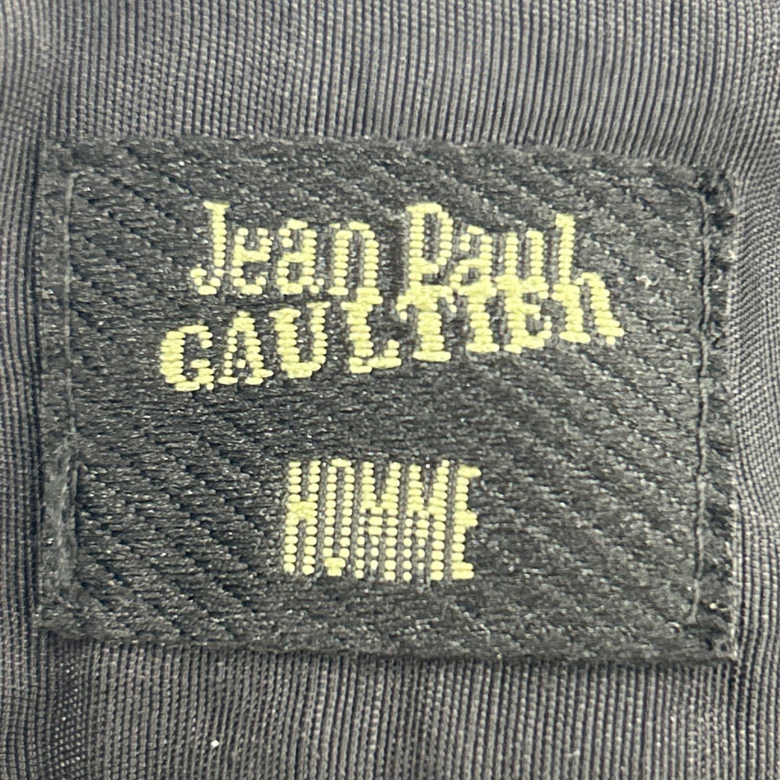 パンツ jean paul gaultier ナイロンジップパンツ 黒 ブラック