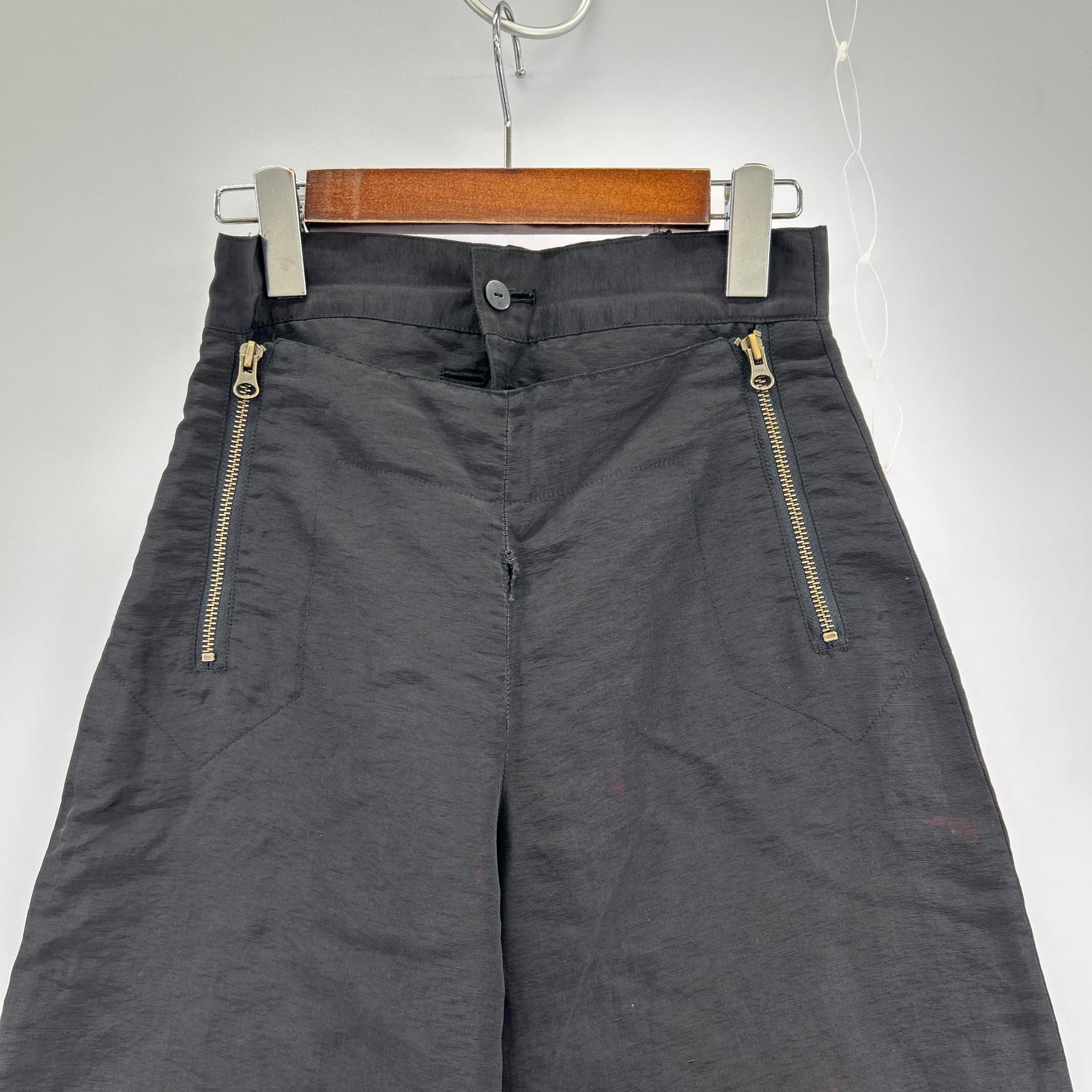 パンツ jean paul gaultier ナイロンジップパンツ 黒 ブラック