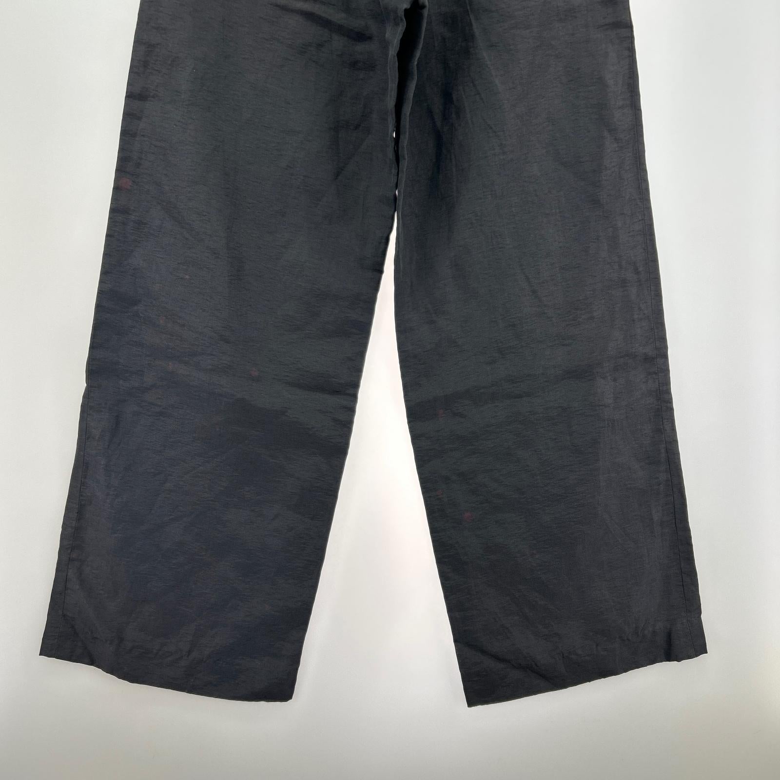 パンツ jean paul gaultier ナイロンジップパンツ 黒 ブラック