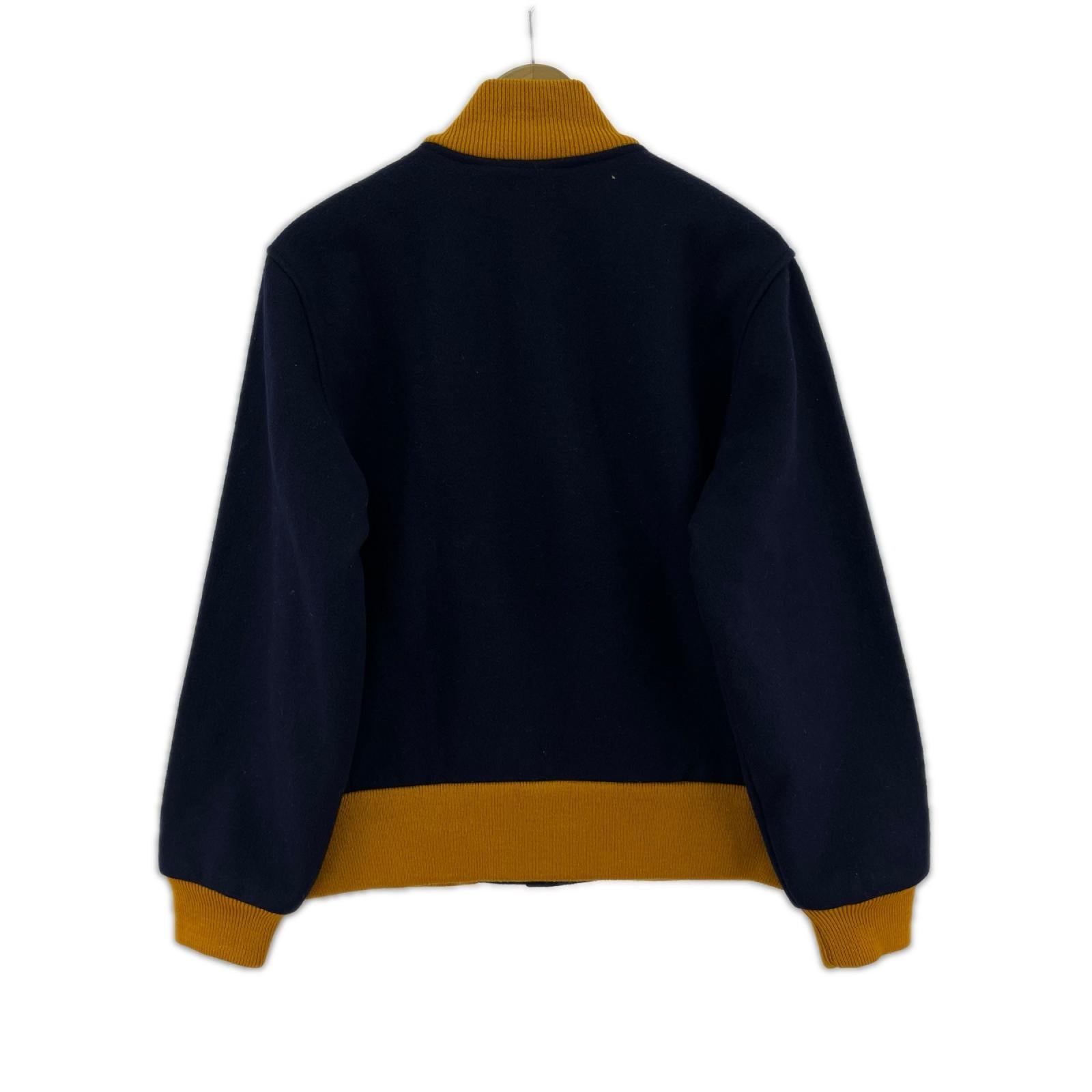 ジャケット tm athletic ウールジャケット usa製 36 ネイビー
