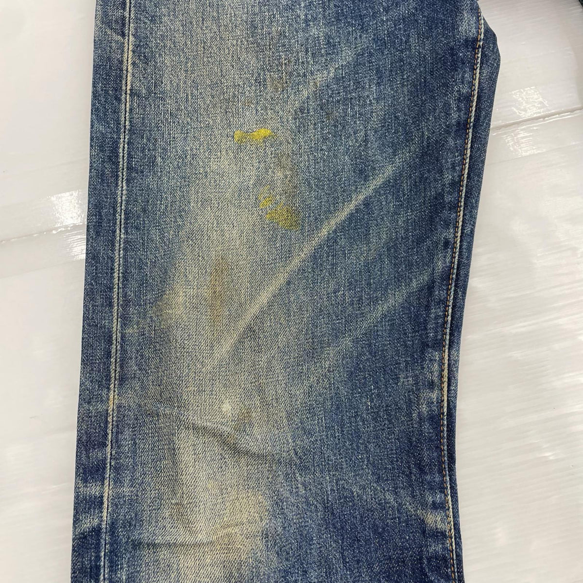 デニムパンツ 90s 復刻 502 ボタン裏j22 W28 28 ネイビー