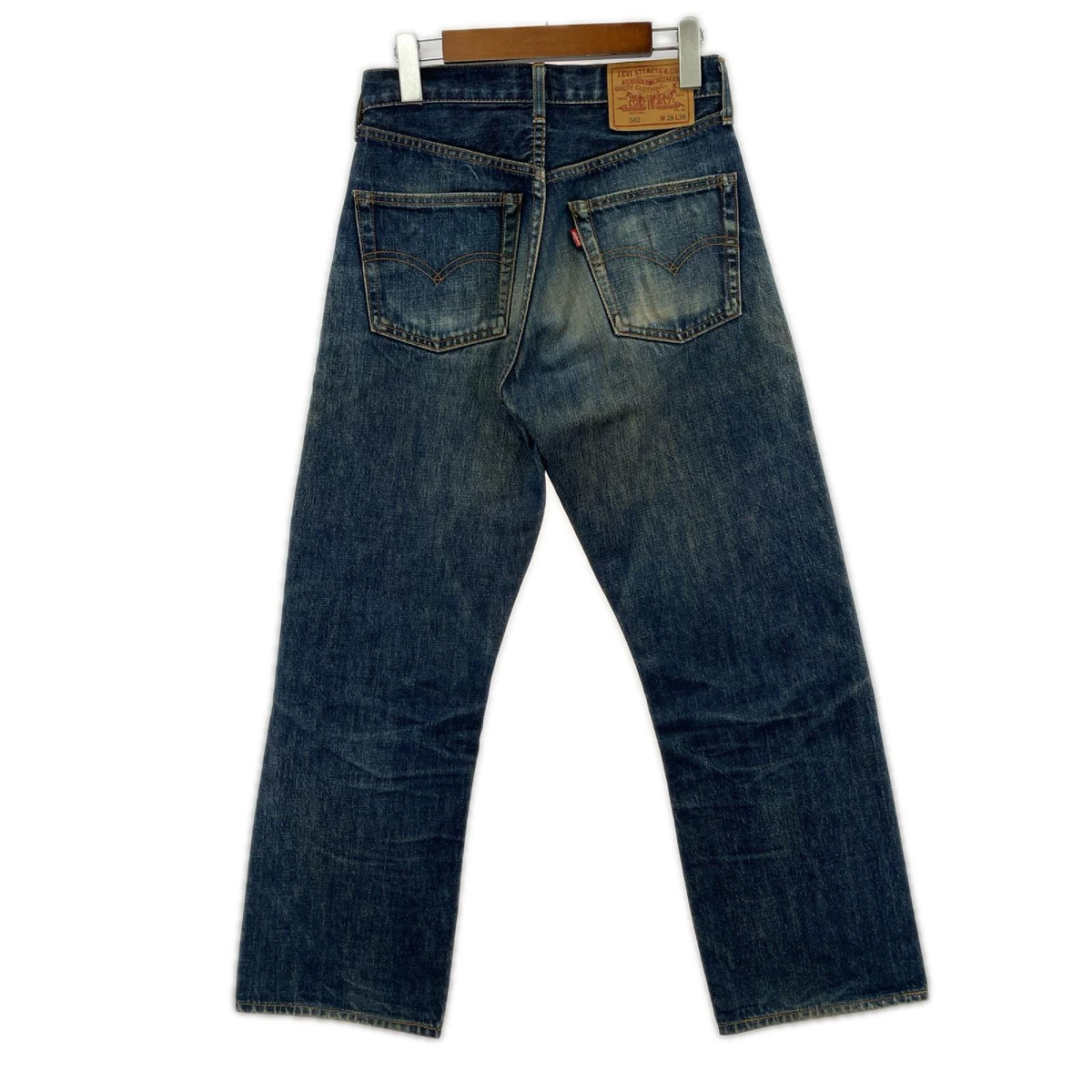 デニムパンツ 90s 復刻 502 ボタン裏j22 W28 28 ネイビー