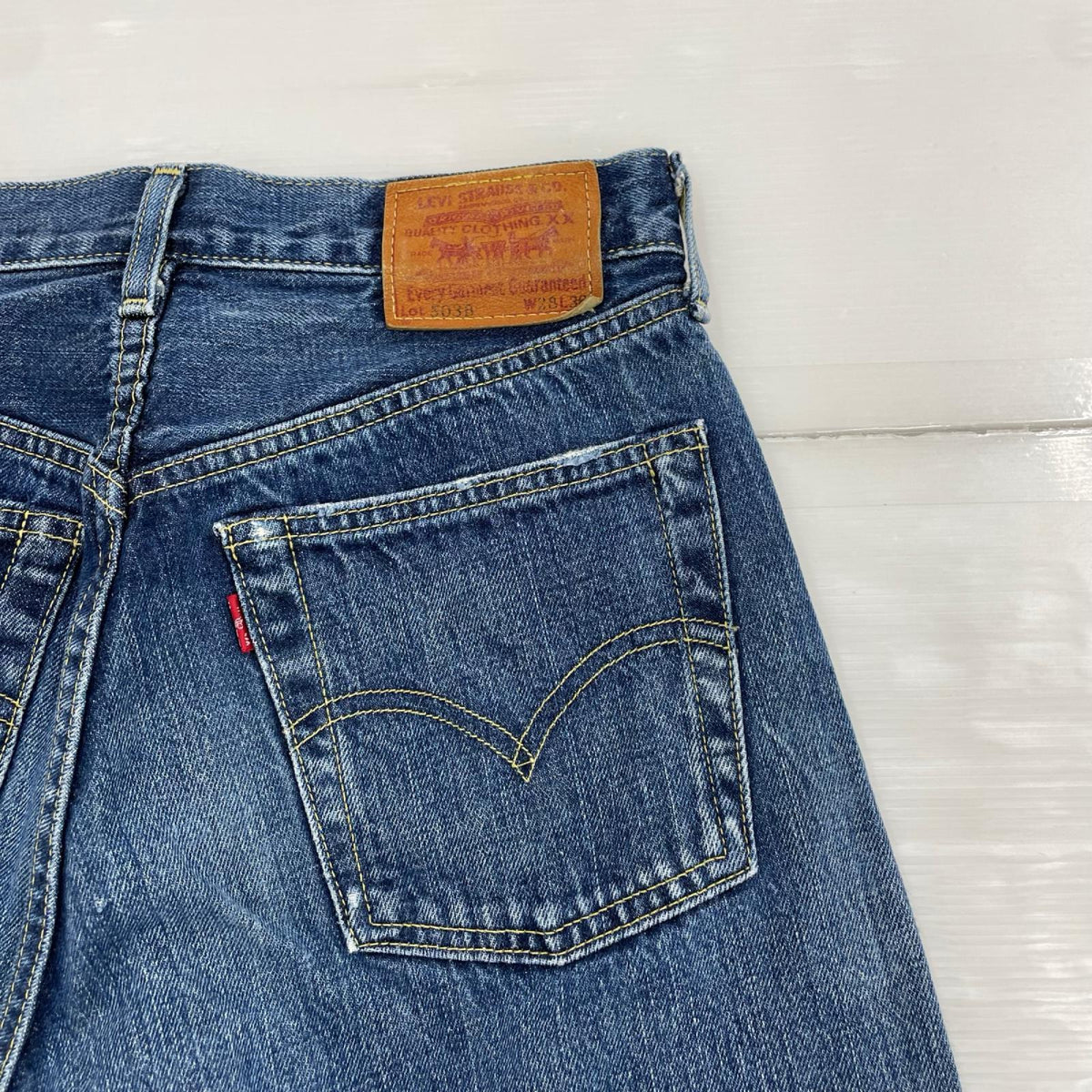 デニムパンツ 復刻 503B W28 28 ネイビー