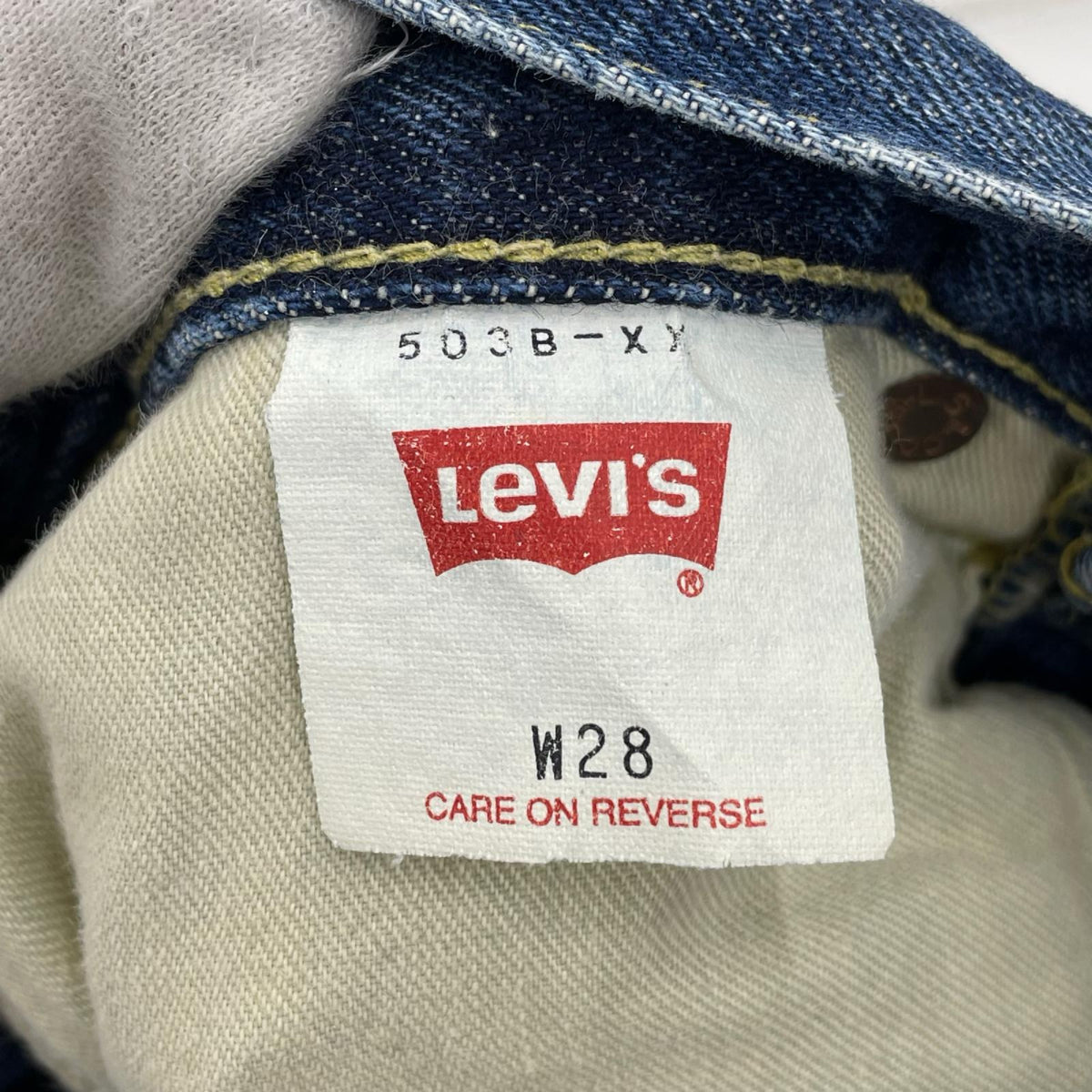 デニムパンツ 復刻 503B W28 28 ネイビー