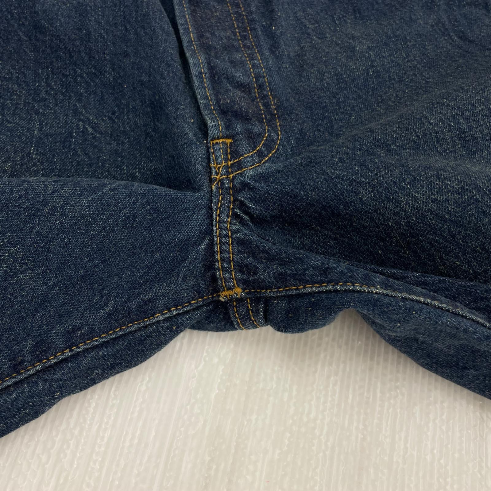 デニムパンツ 501 ボタン裏555 バレンシア製 90s 30 ネイビー