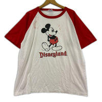 半袖Tシャツ disney 90s ミッキー 白足 USA製 XL