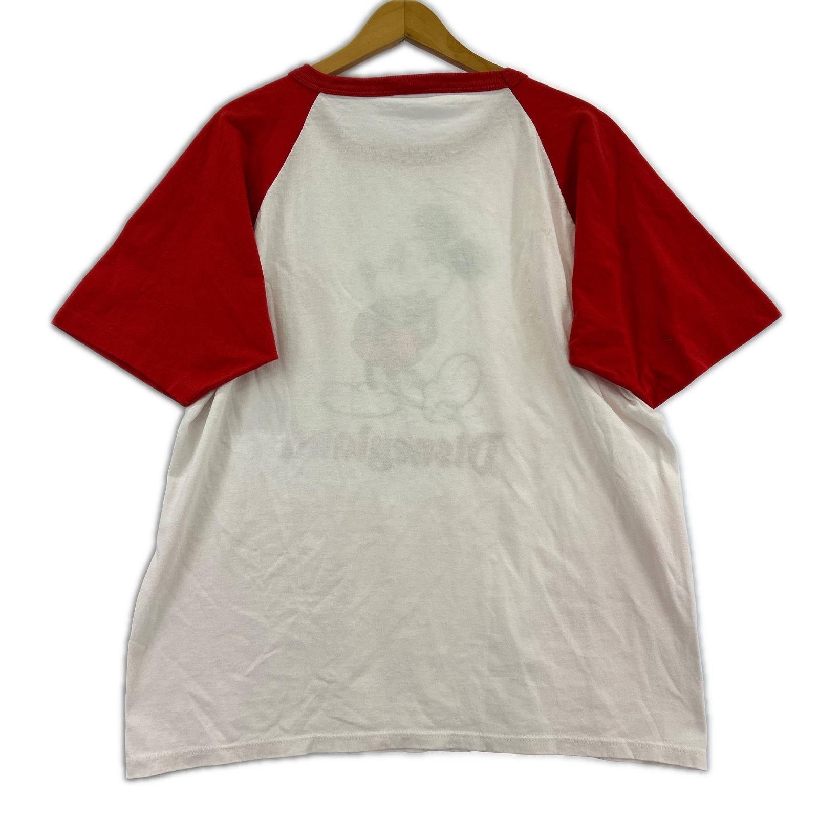 半袖Tシャツ disney 90s ミッキー 白足 USA製 XL