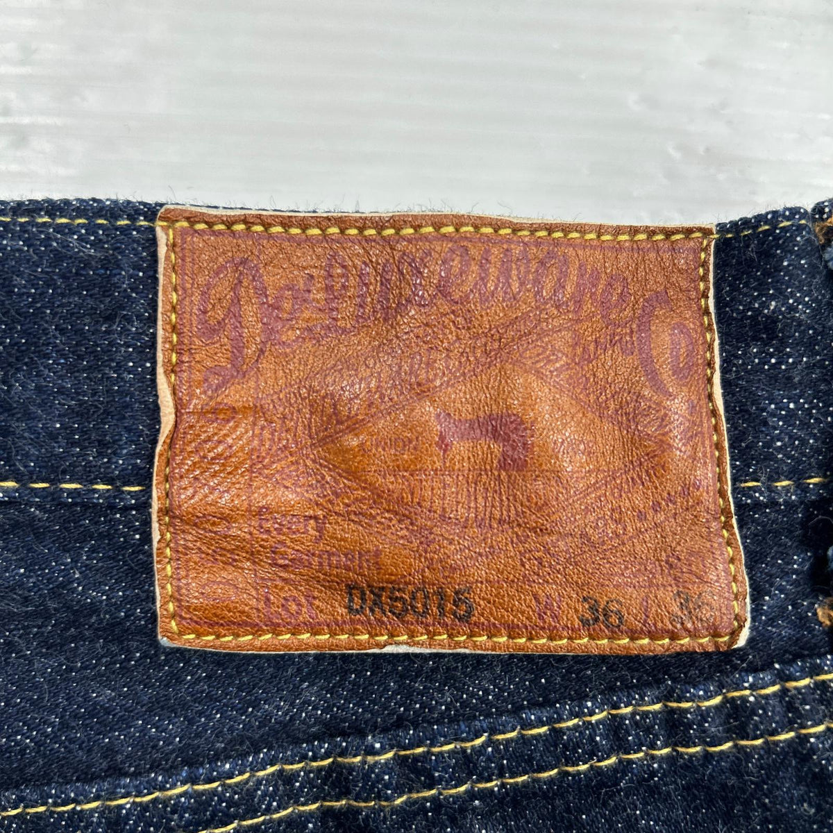 デニムパンツ DX5015 セルヴィッチ w36-L36 ネイビー
