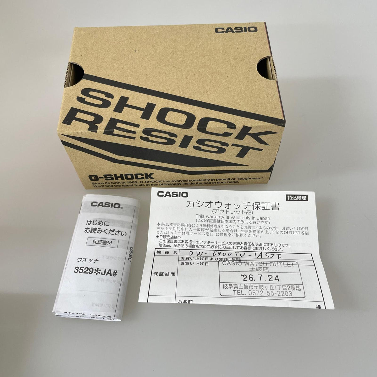 腕時計 G-SHOCK DW 6900TU ブラック