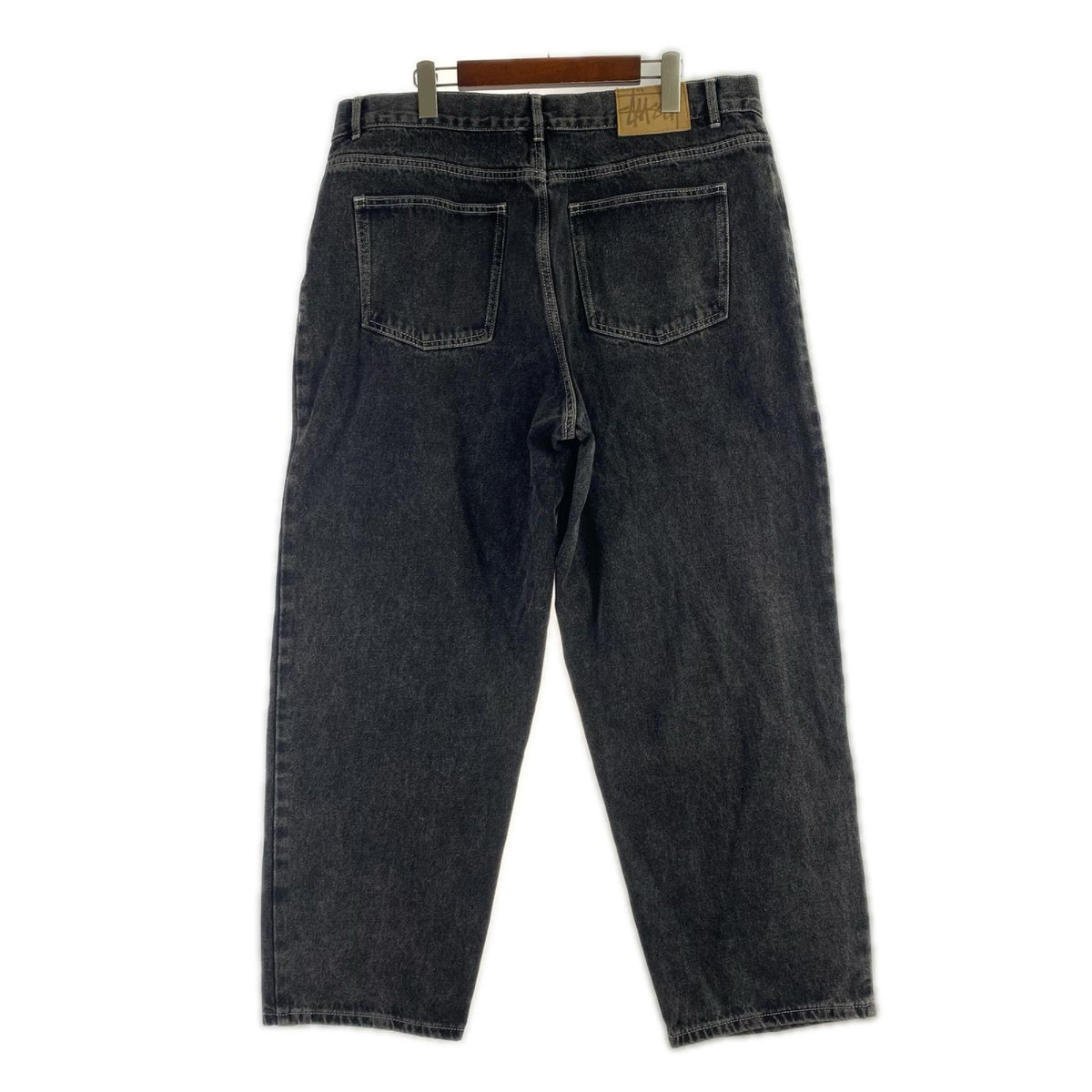 デニムパンツ STUSSY ブラックデニムバギーパンツ (36) 36 ブラック