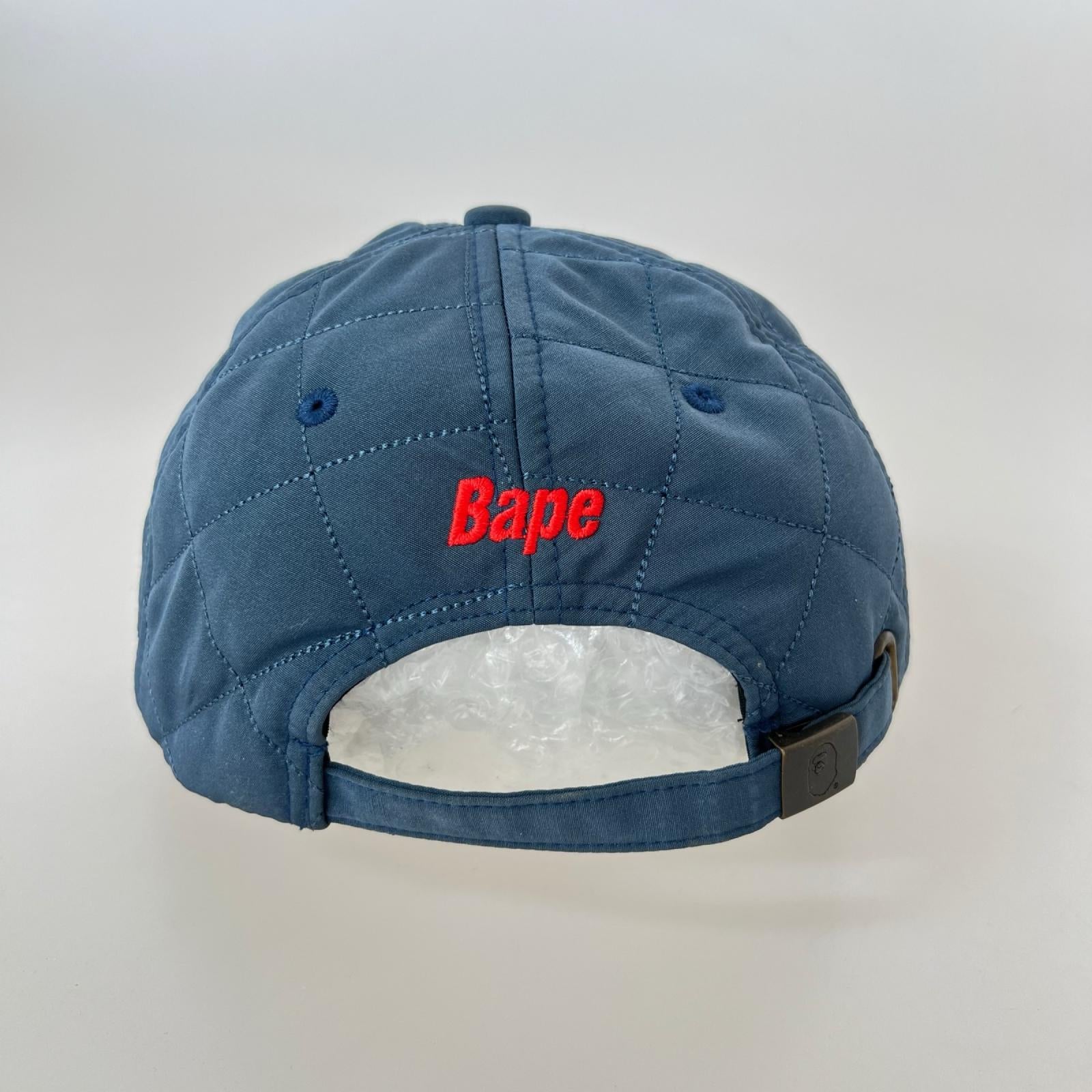 キャップ BAPESTA キルティングキャップ BLU