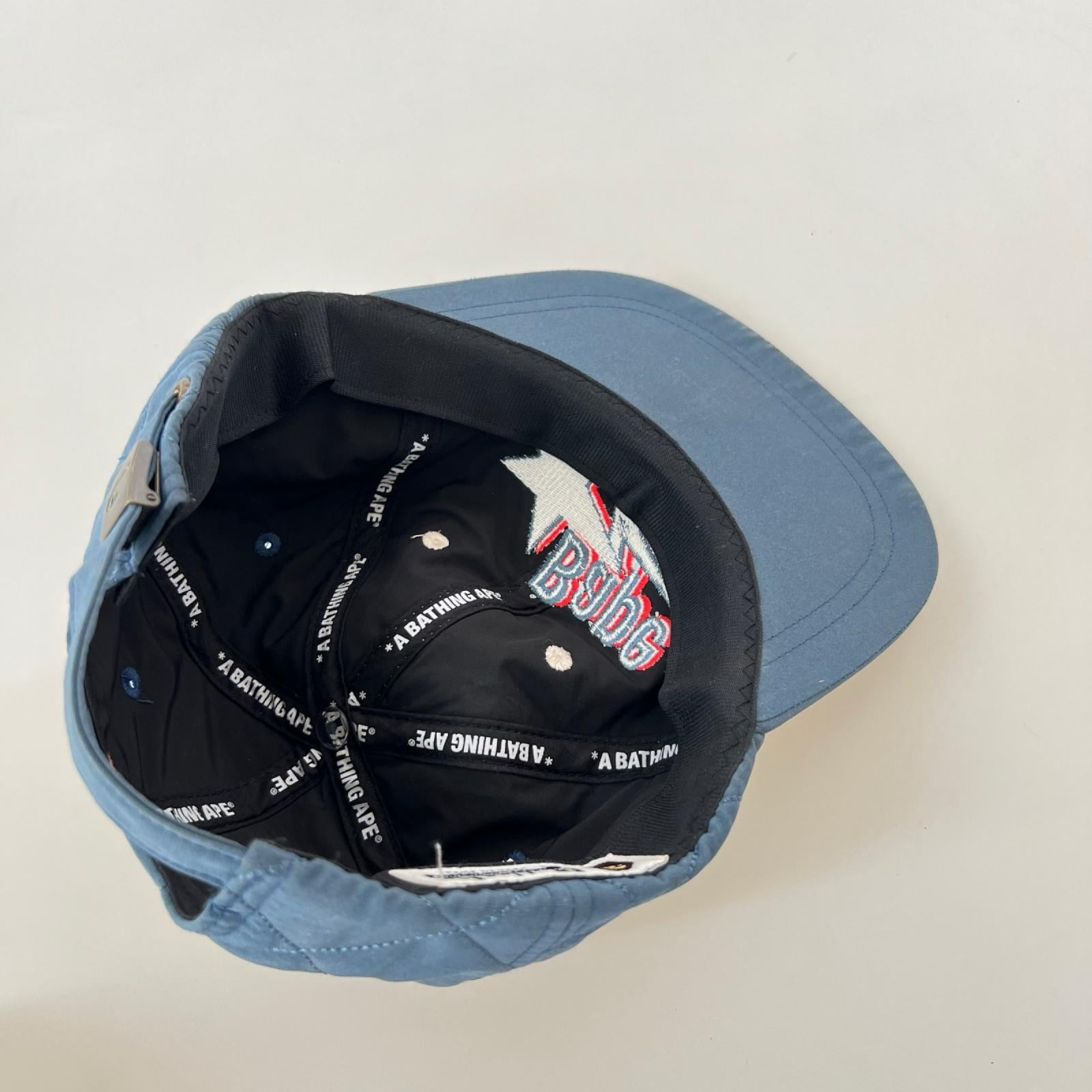 キャップ BAPESTA キルティングキャップ BLU