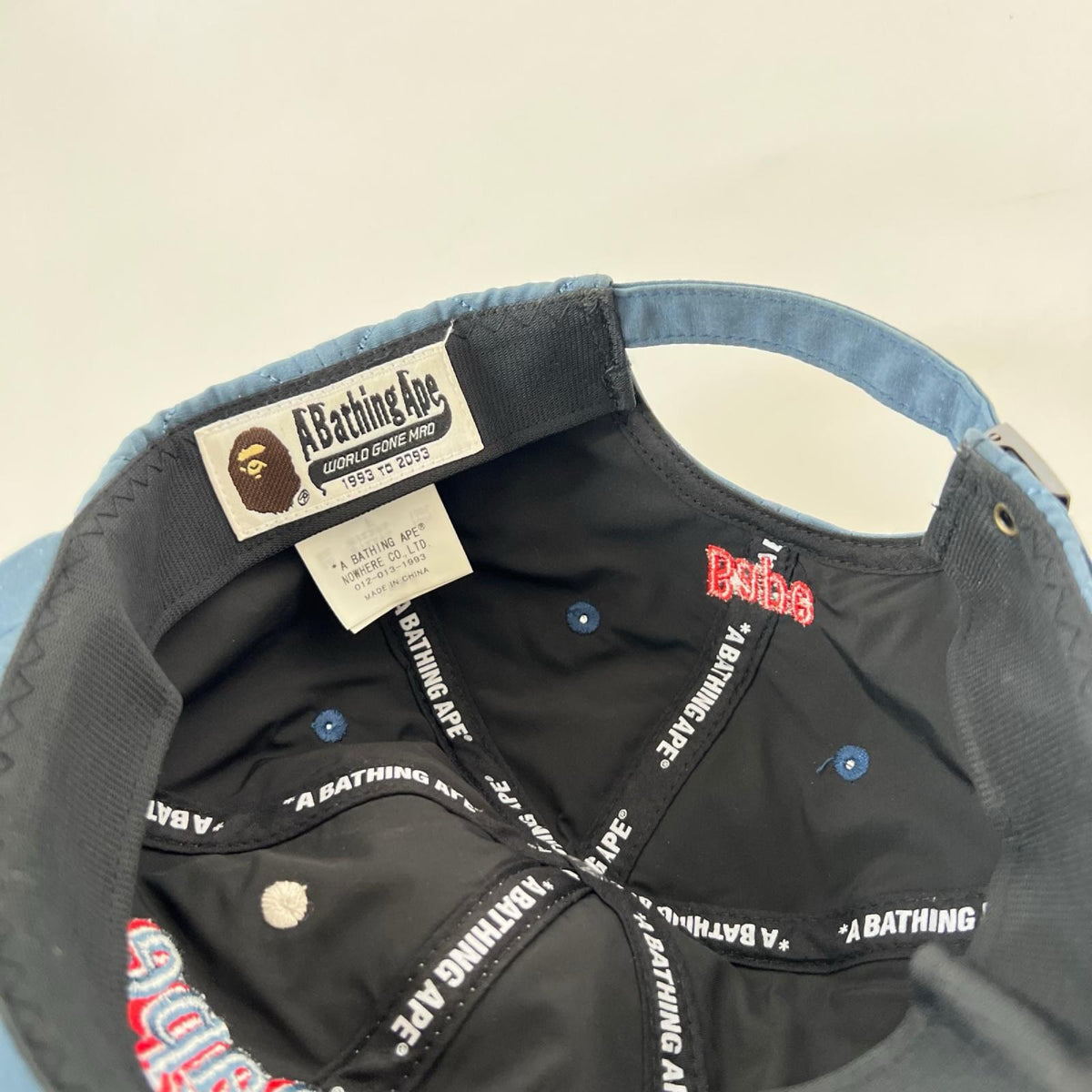 キャップ BAPESTA キルティングキャップ BLU