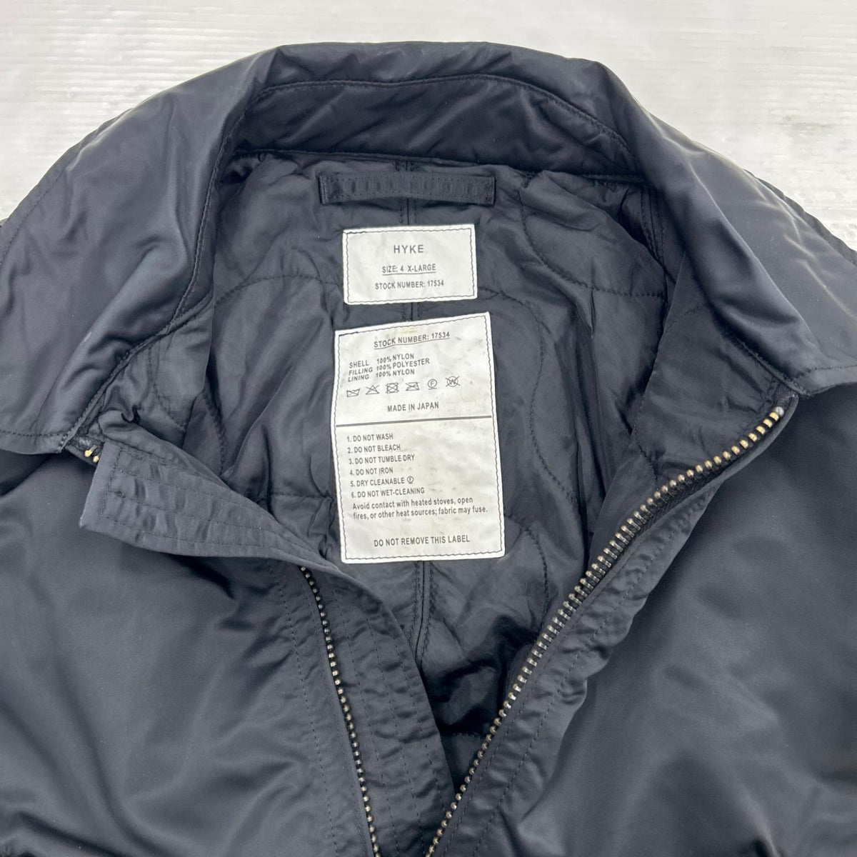 ミリタリージャケット TYPE CWU-45 XL ブラック ブラック