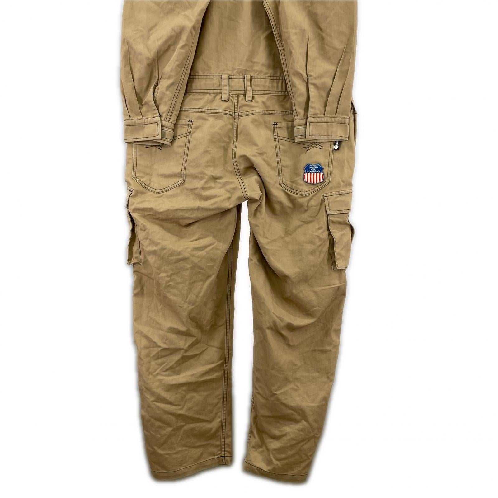 その他トップス UNION 76 ナナロク ベージュ オールインワン つなぎ L ベージュ