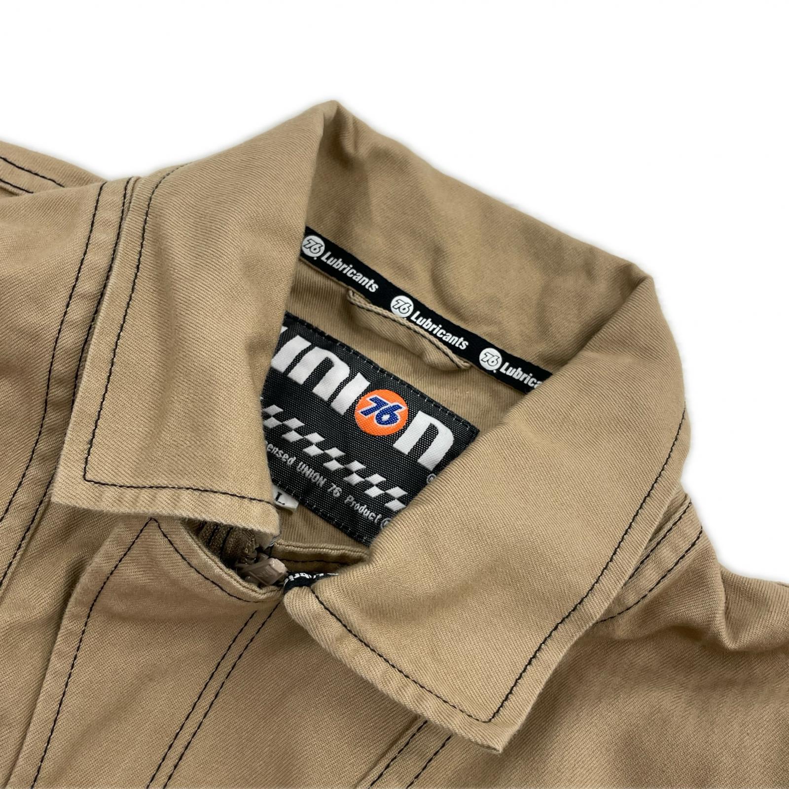 その他トップス UNION 76 ナナロク ベージュ オールインワン つなぎ L ベージュ