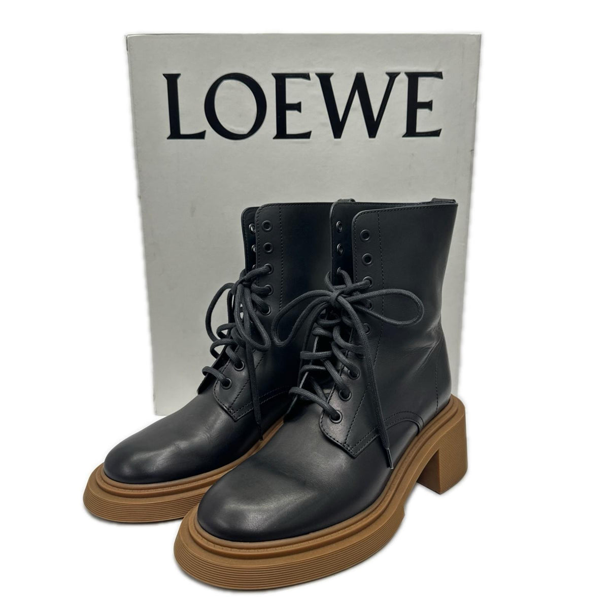 LOEWE/レースアップブーツ/39
