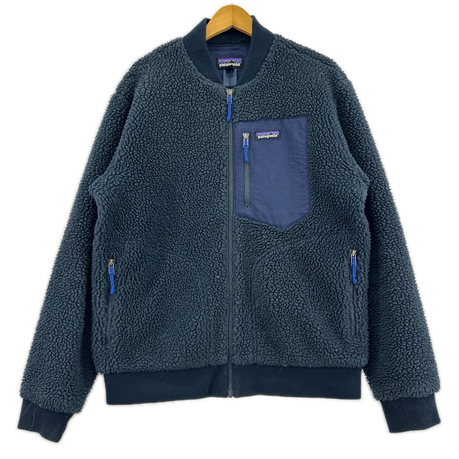 ジャケット レトロXフリースジャケット 紺 M ネイビー