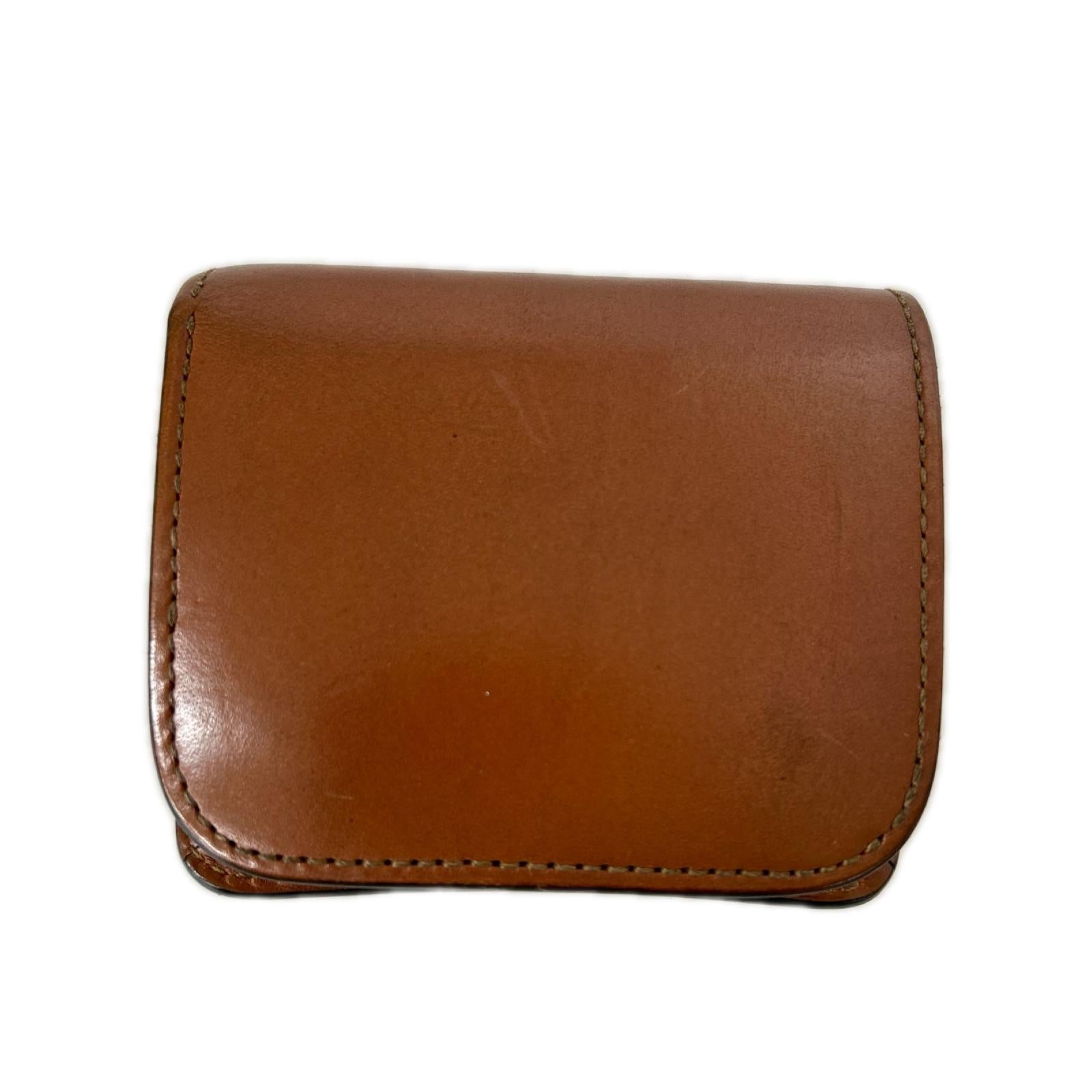 コンパクトウォレット wildswans 二つ折り財布 レザー ブラウン ブラウン