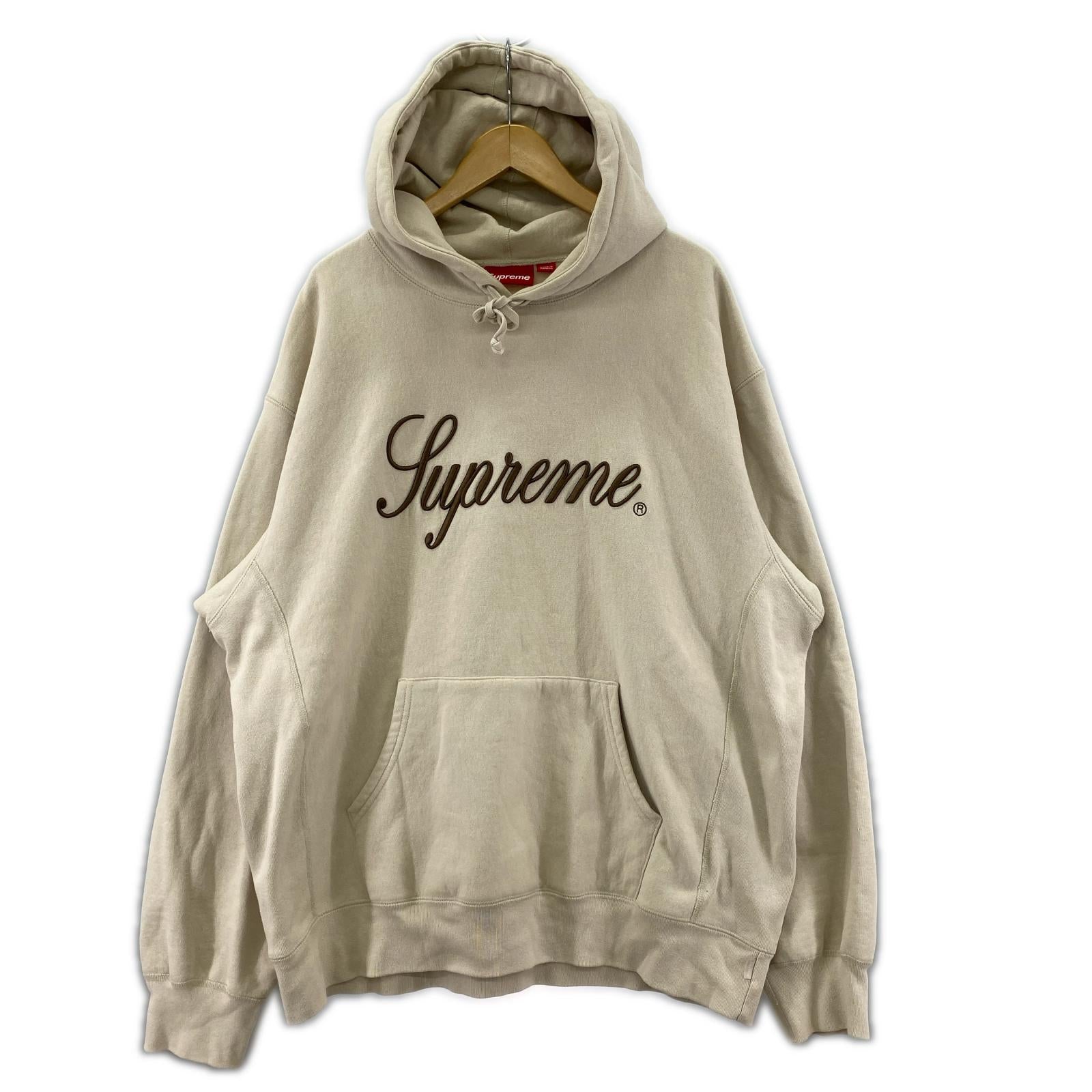 パーカー 24AW Embroidered Script Hooded LL