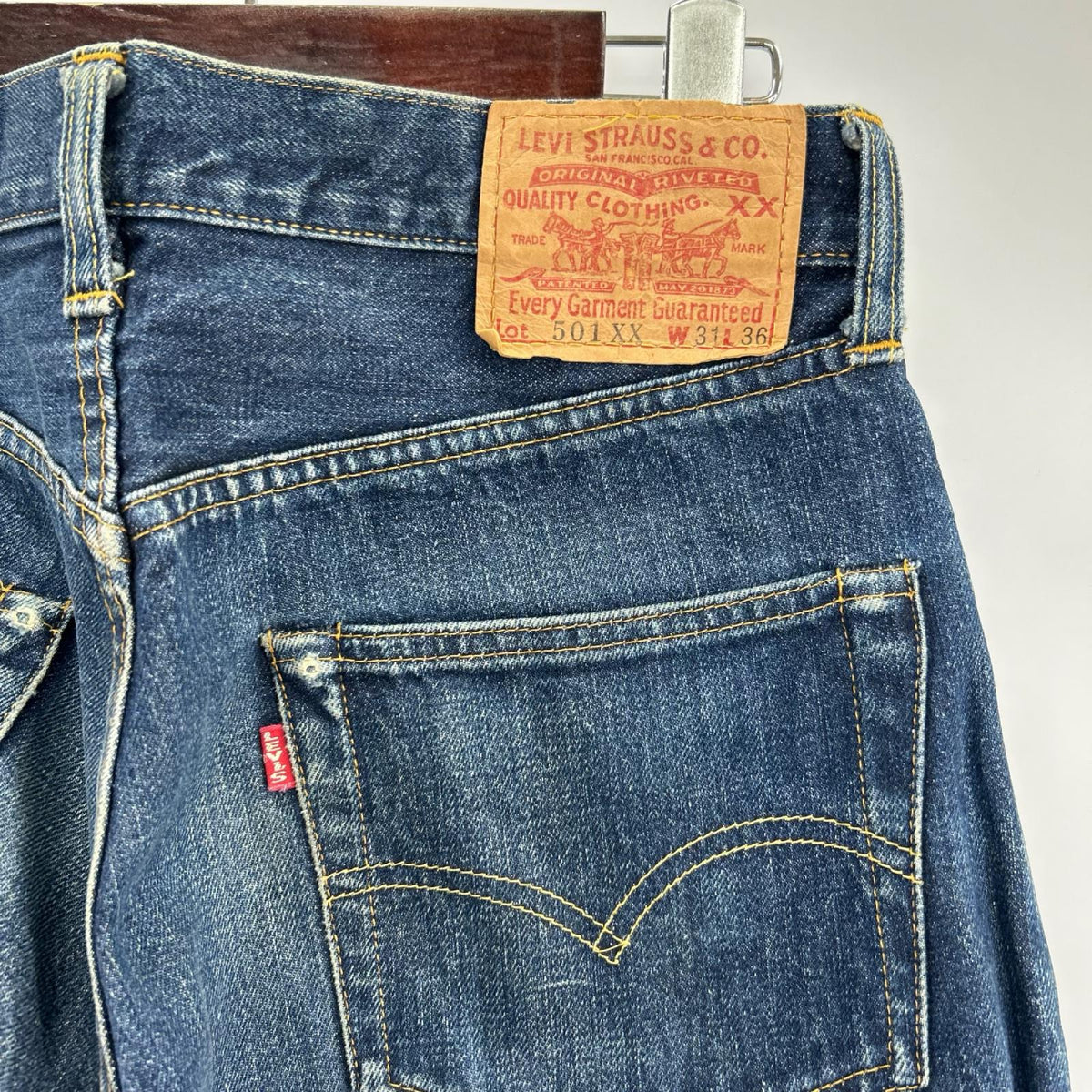 デニムパンツ 501XX バレンシア工場 英国製 31 ネイビー