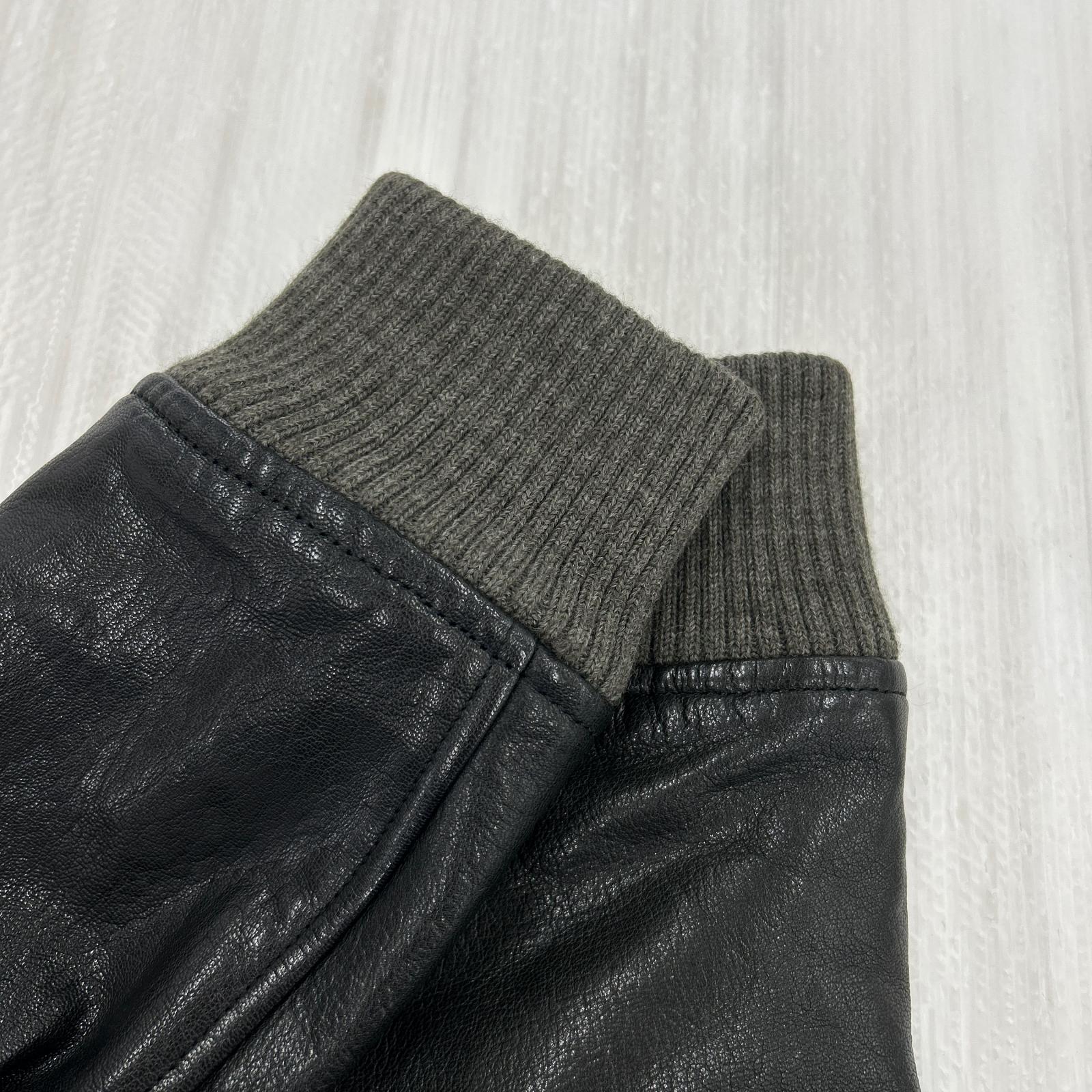 ジャケット スタジャン レザー切替