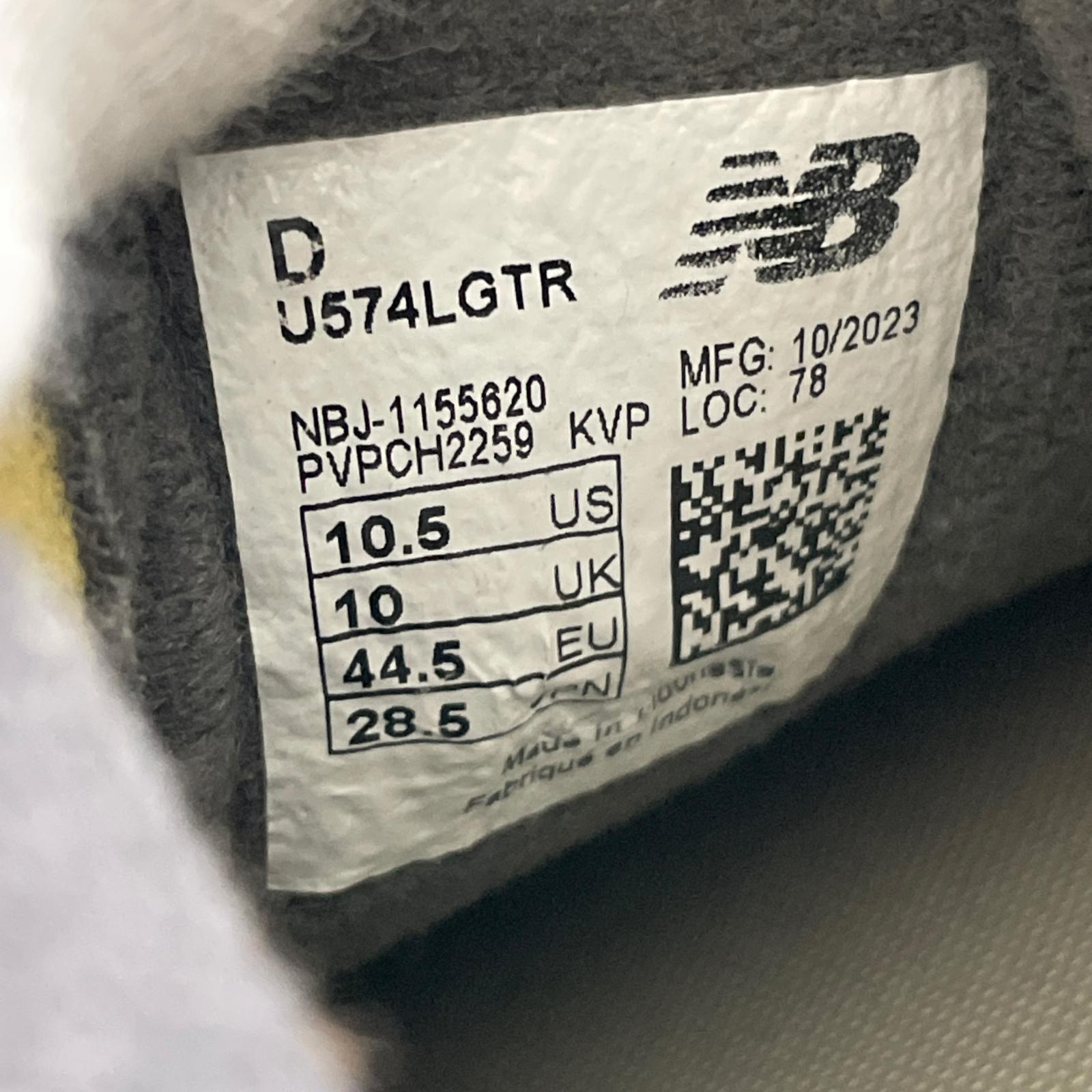 スニーカー 574 U574LGTR ブラック(28.5cm) 28.5cm (US10 1/2 UK10 EU47) ブラック